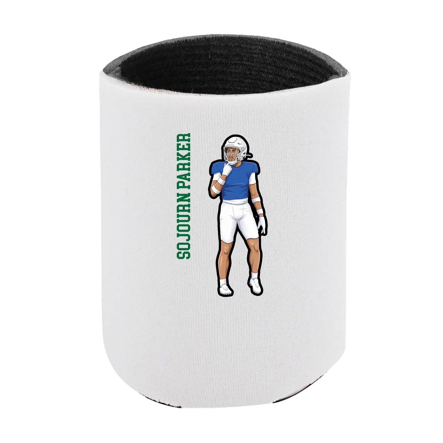 Can Holder — Name Vertical in White