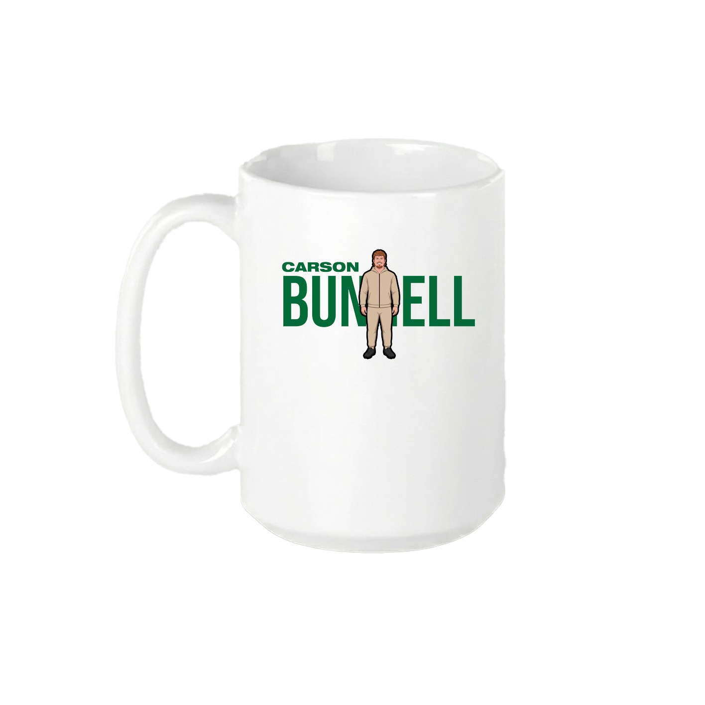 15oz Coffee Mug — Player Name in White