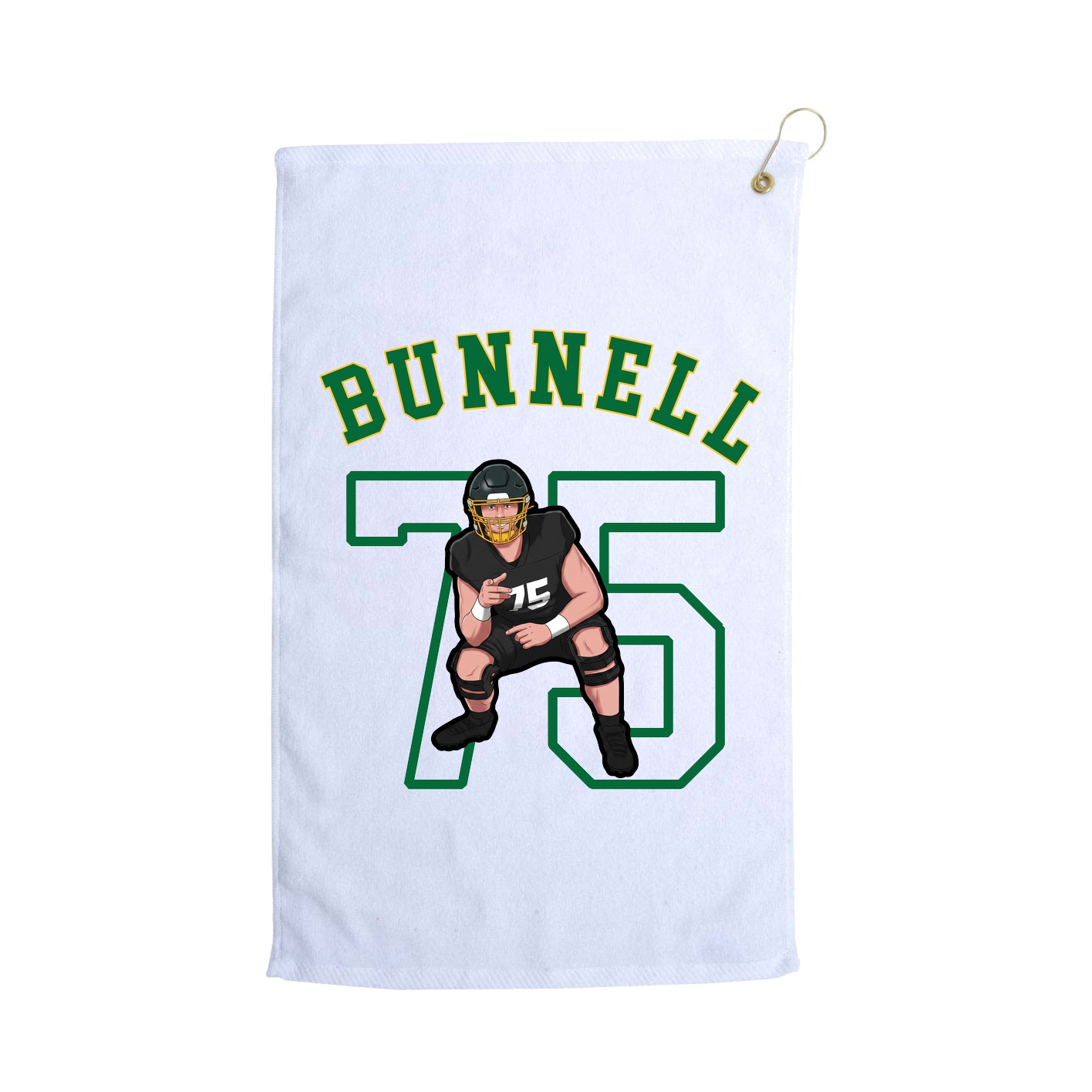 Golf Towel — Shirsey Arch in White
