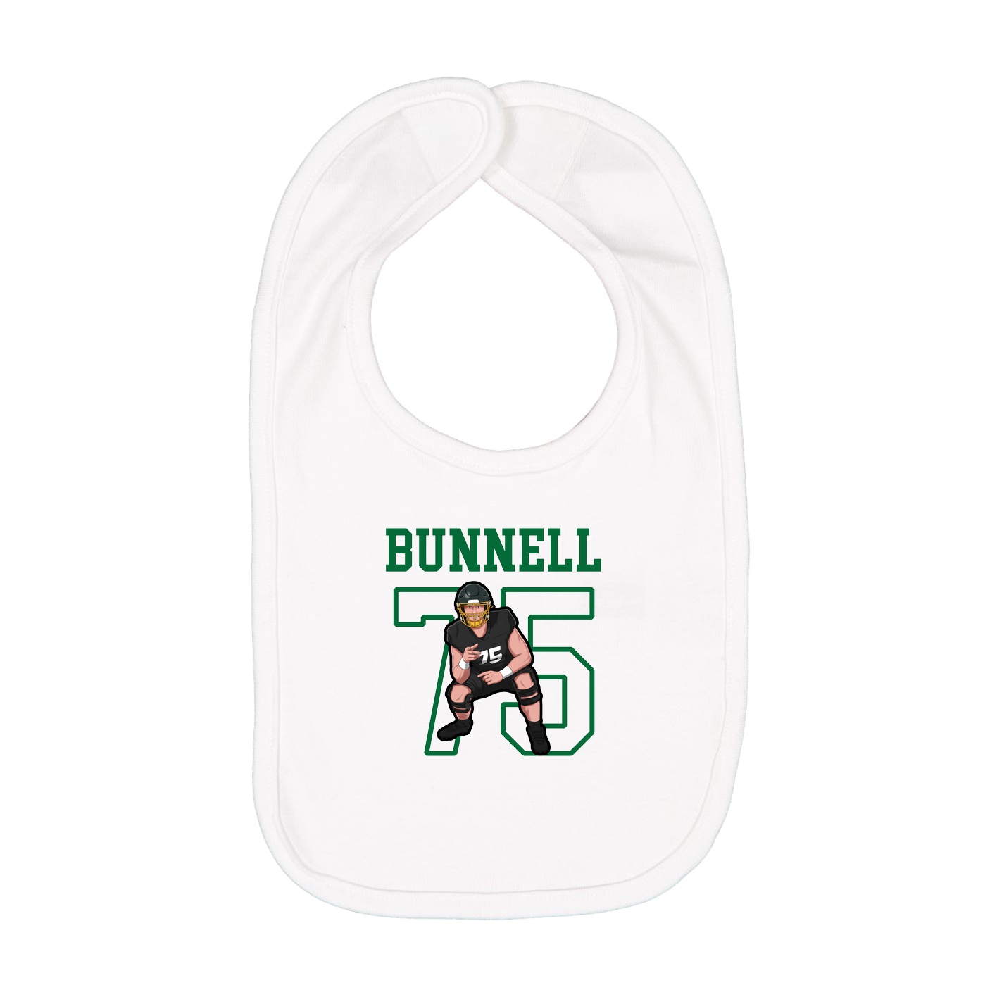Infant Bib — Shirsey in White