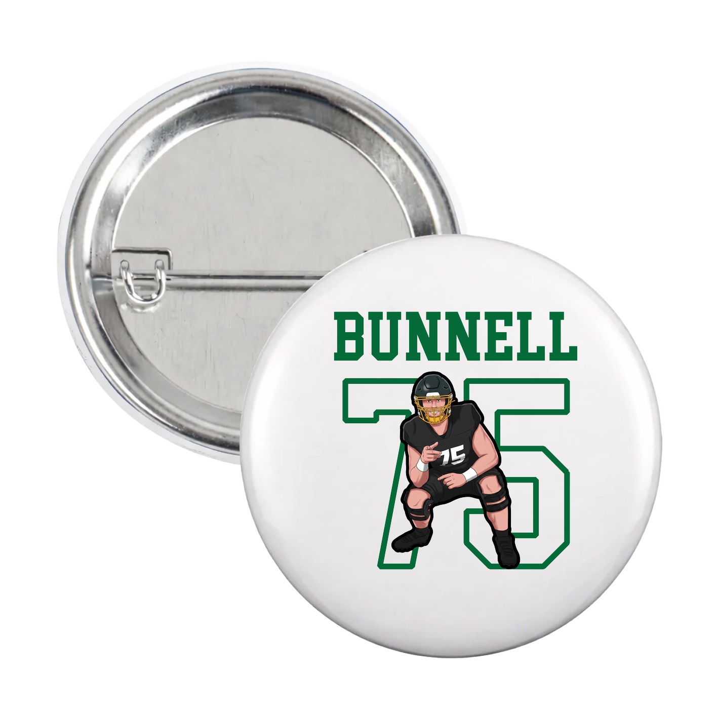Game Day Button — Shirsey in White