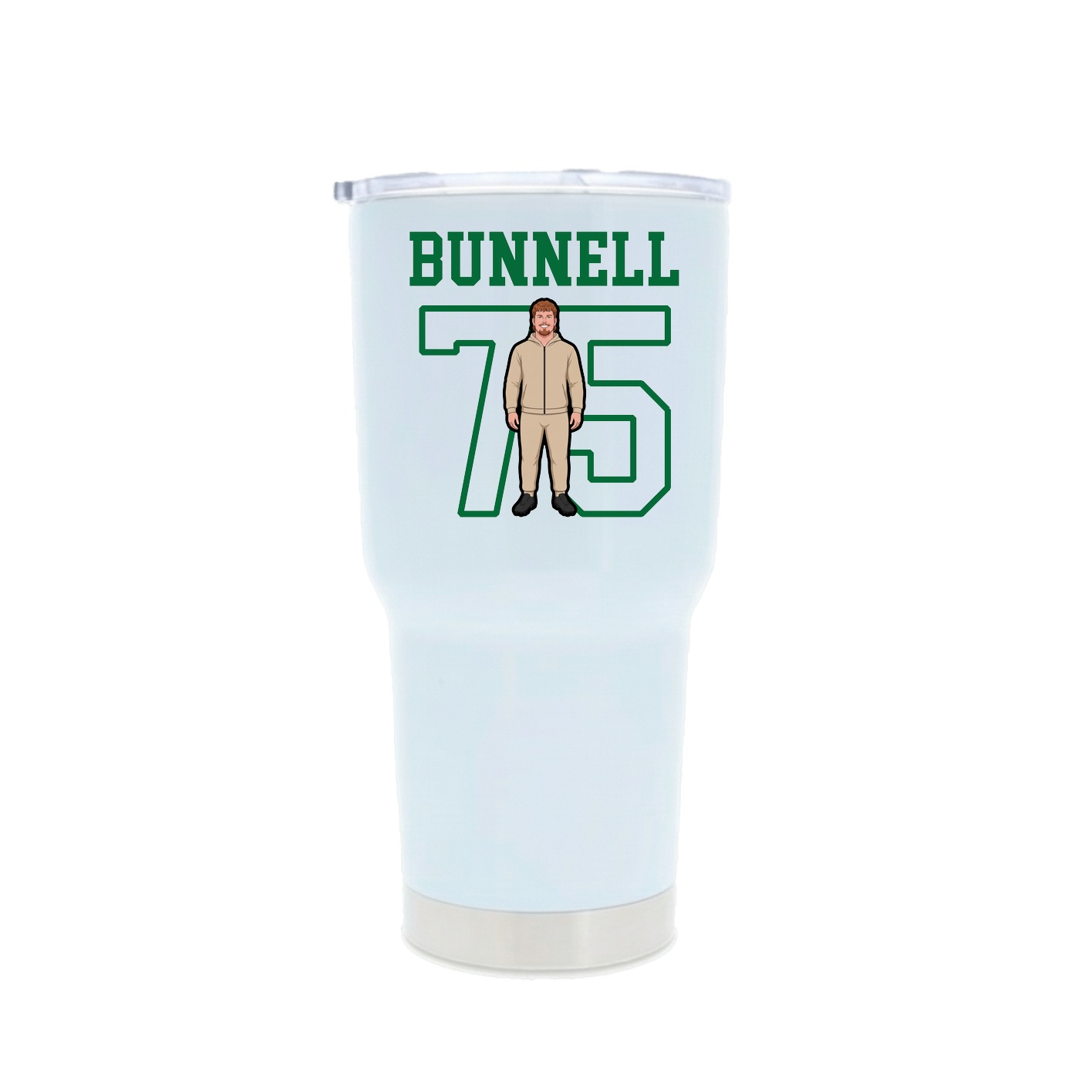 30oz Stainless Steel Tumbler — Shirsey in White