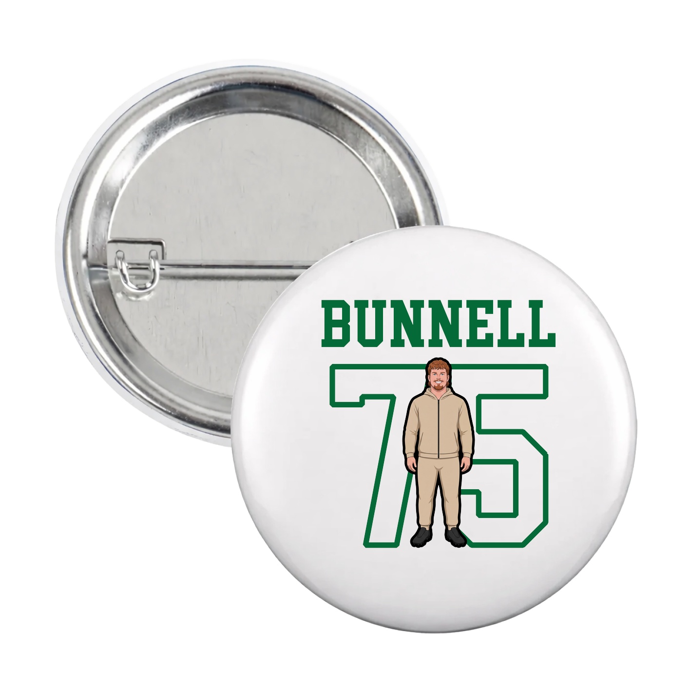 Game Day Button — Shirsey in White