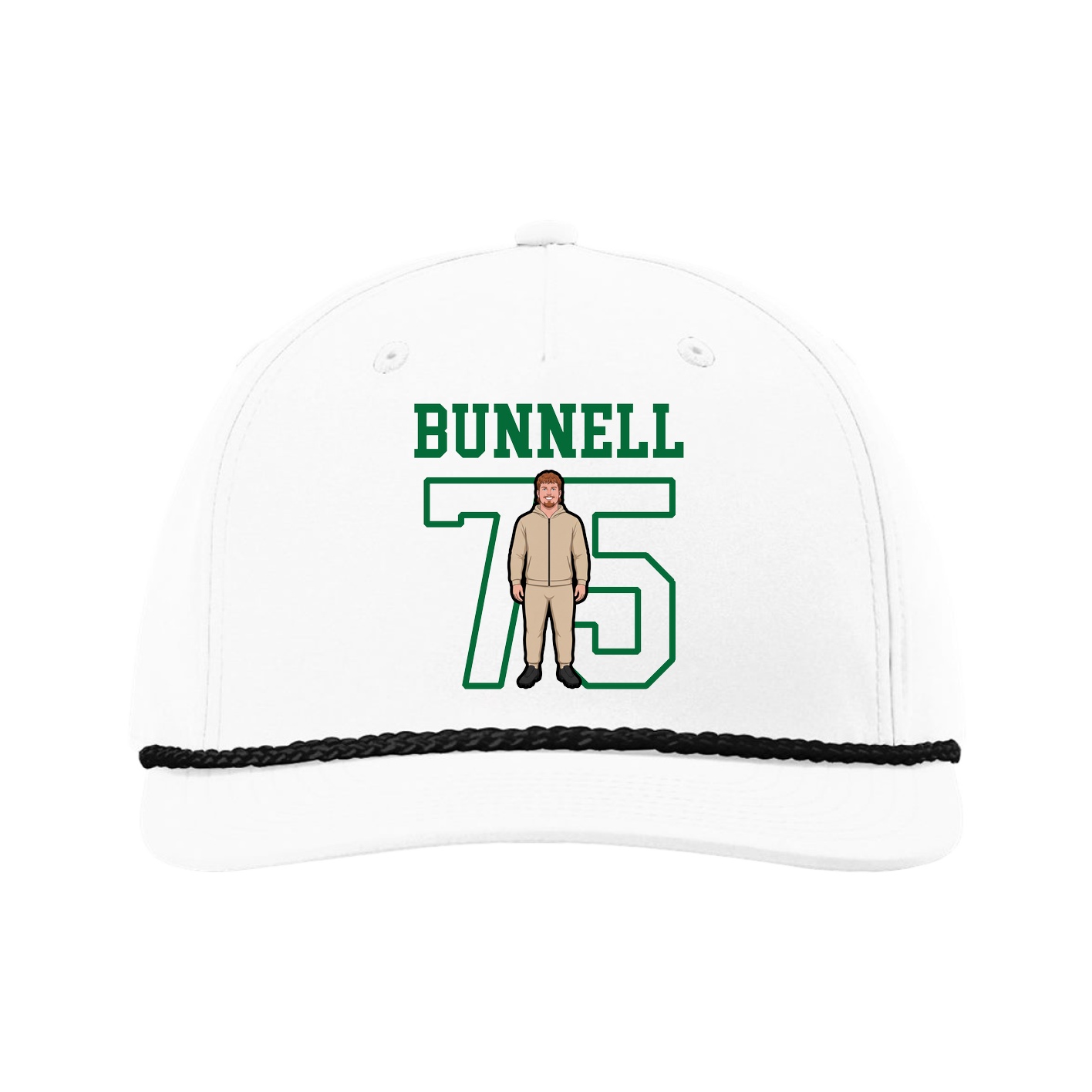 Five-Panel Classic Rope Cap — Shirsey in White