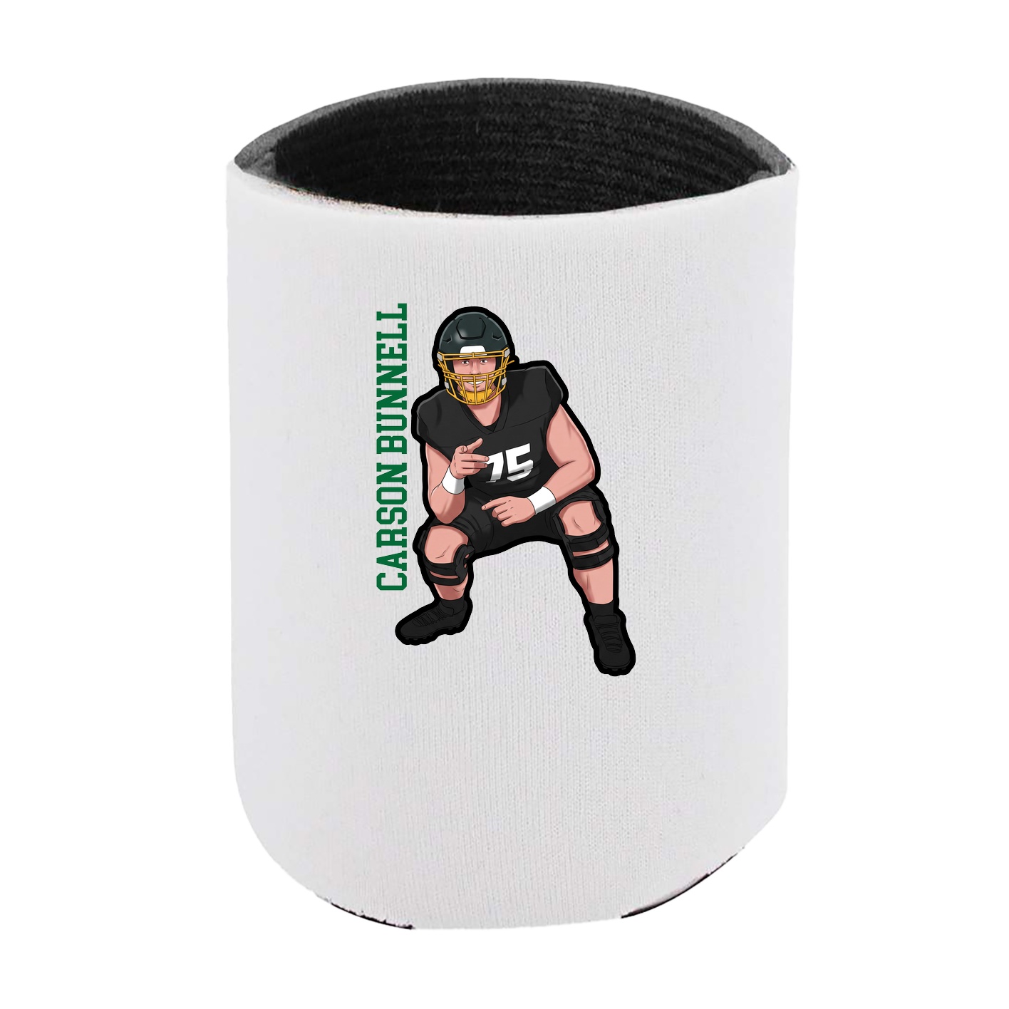 Can Holder — Name Vertical in White