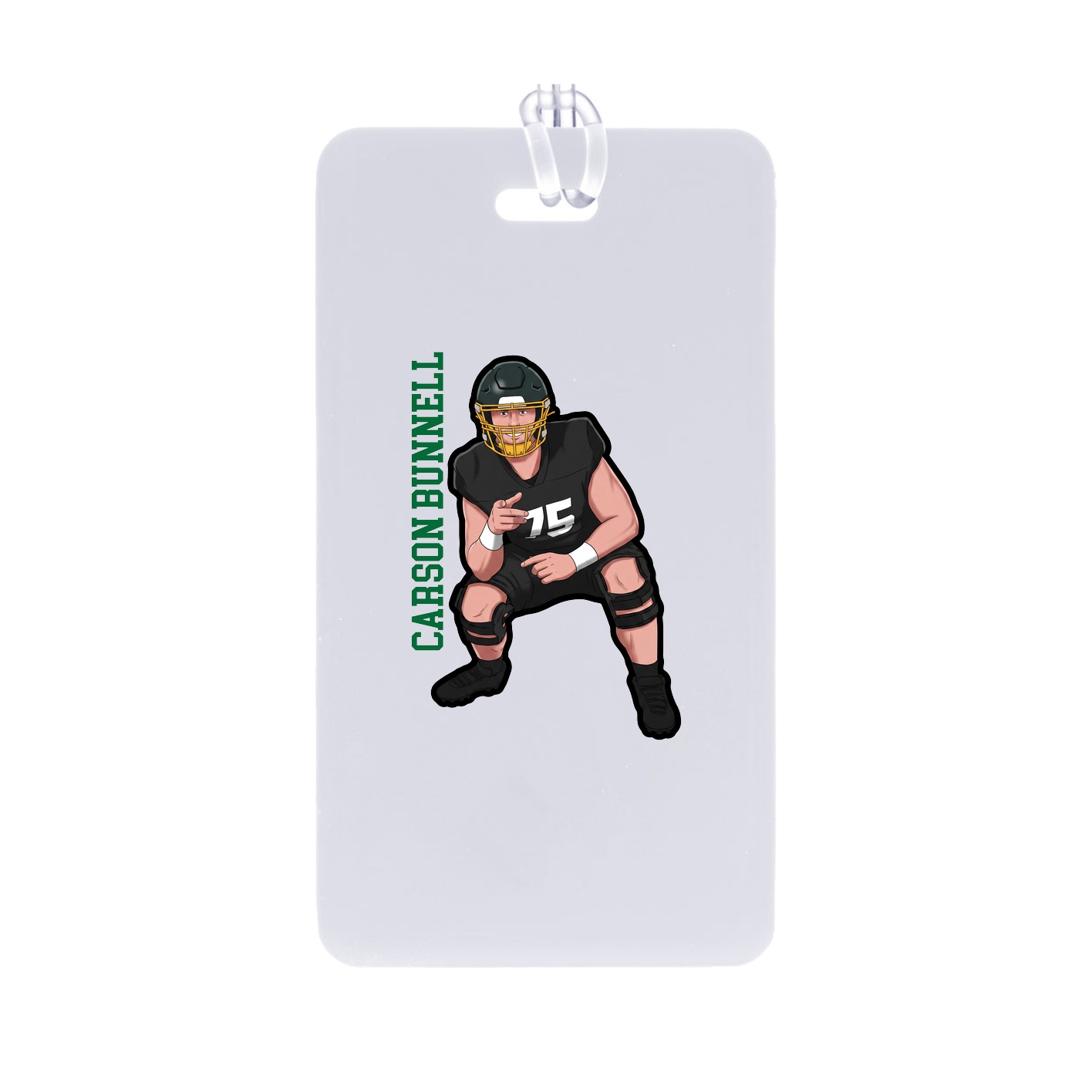 Bag Tag — Name Vertical in Classic