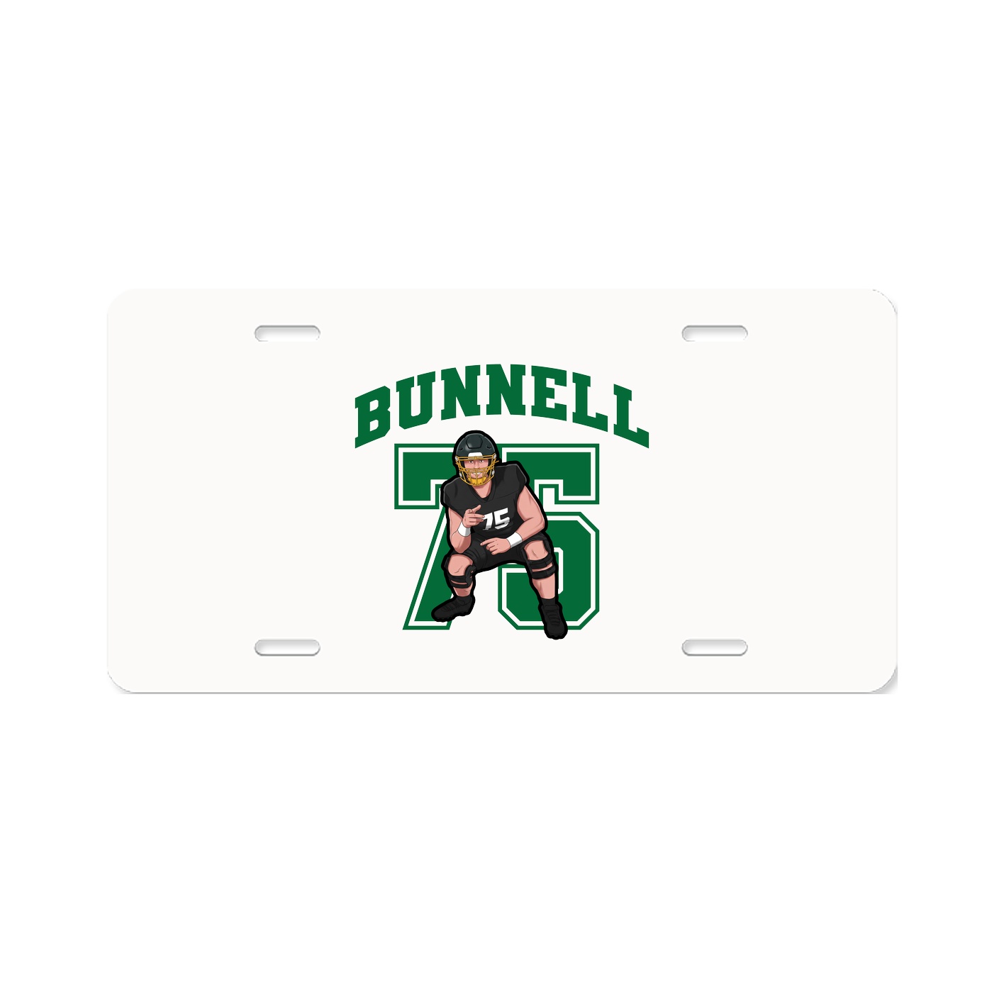 License Plate — Number in Classic