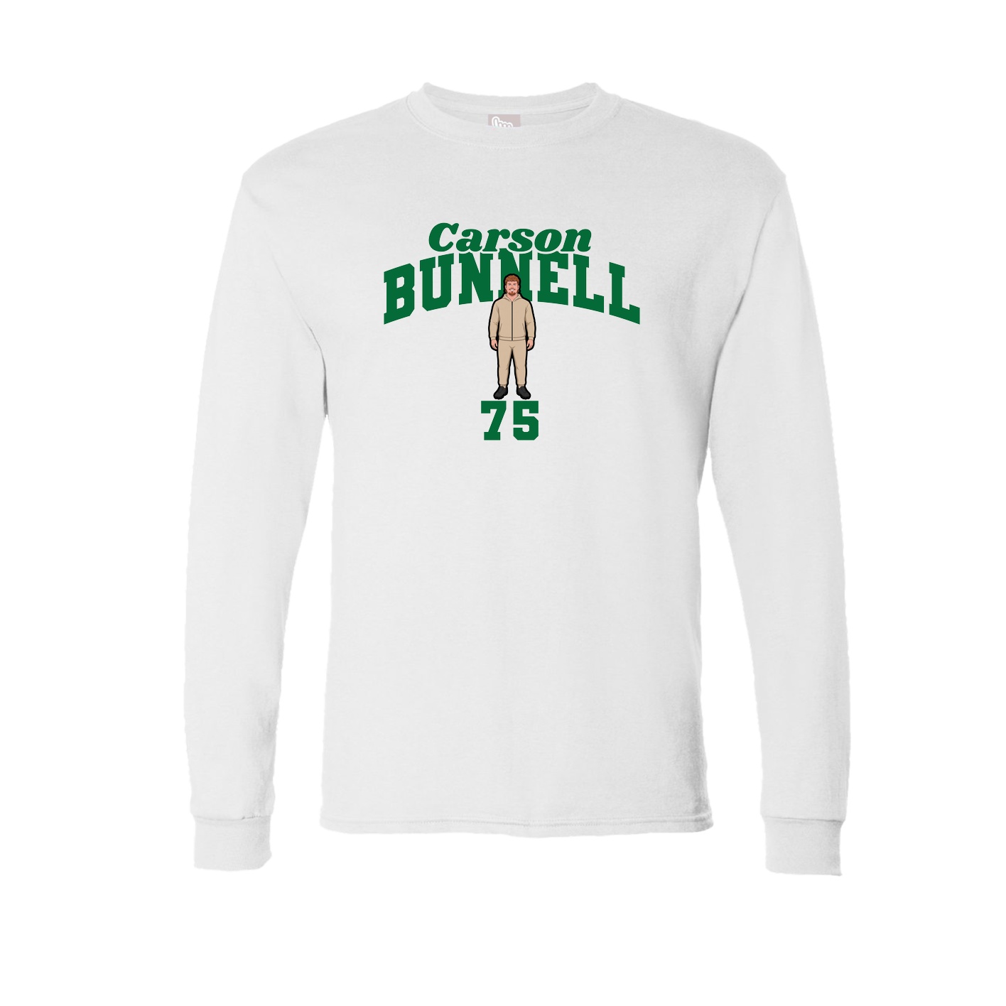 Long Sleeve Tee — Signature Arch in White