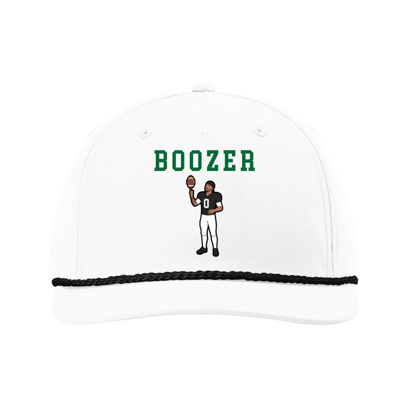 Five-Panel Classic Rope Cap — Shirsey in White