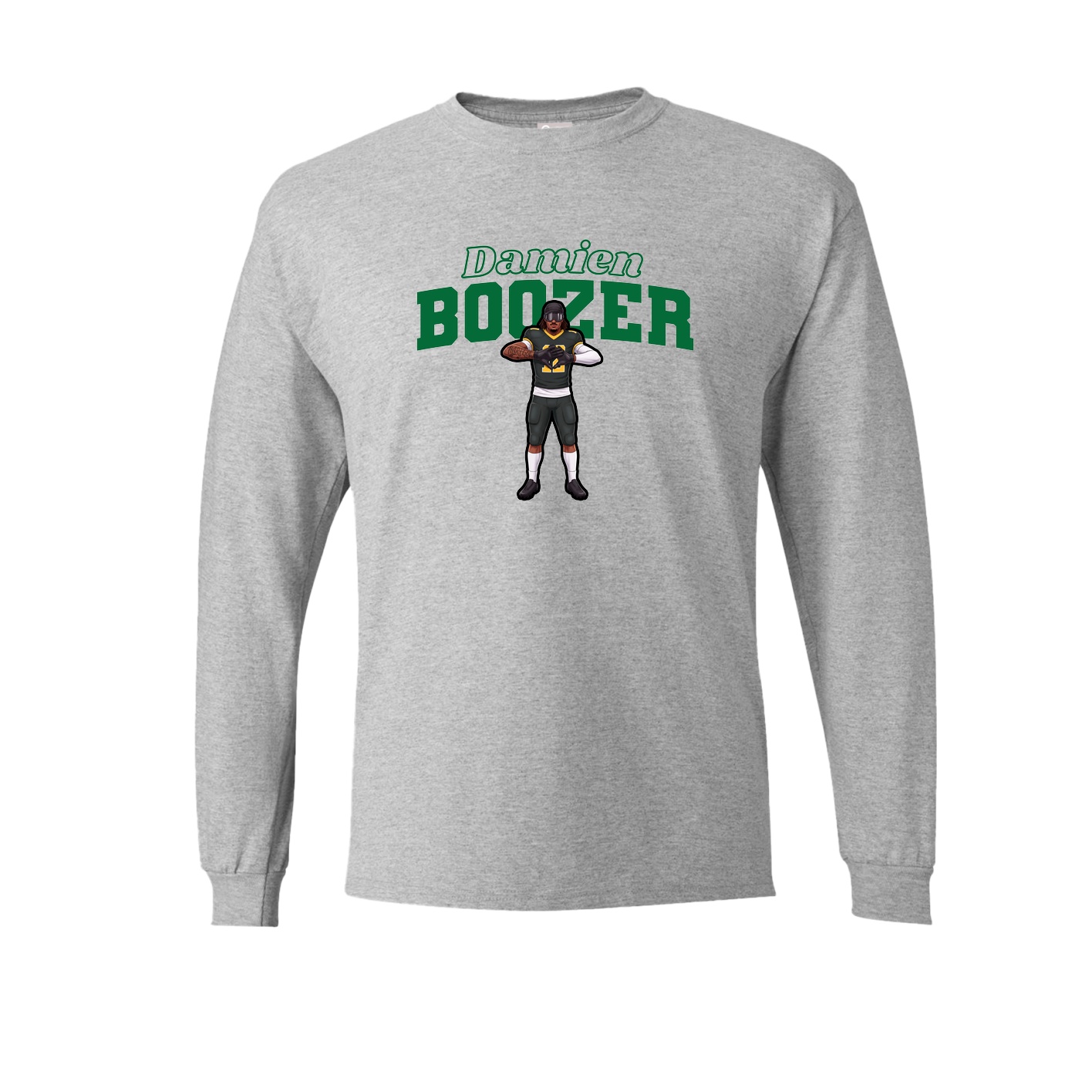 Long Sleeve Tee — Name Arch in Grey