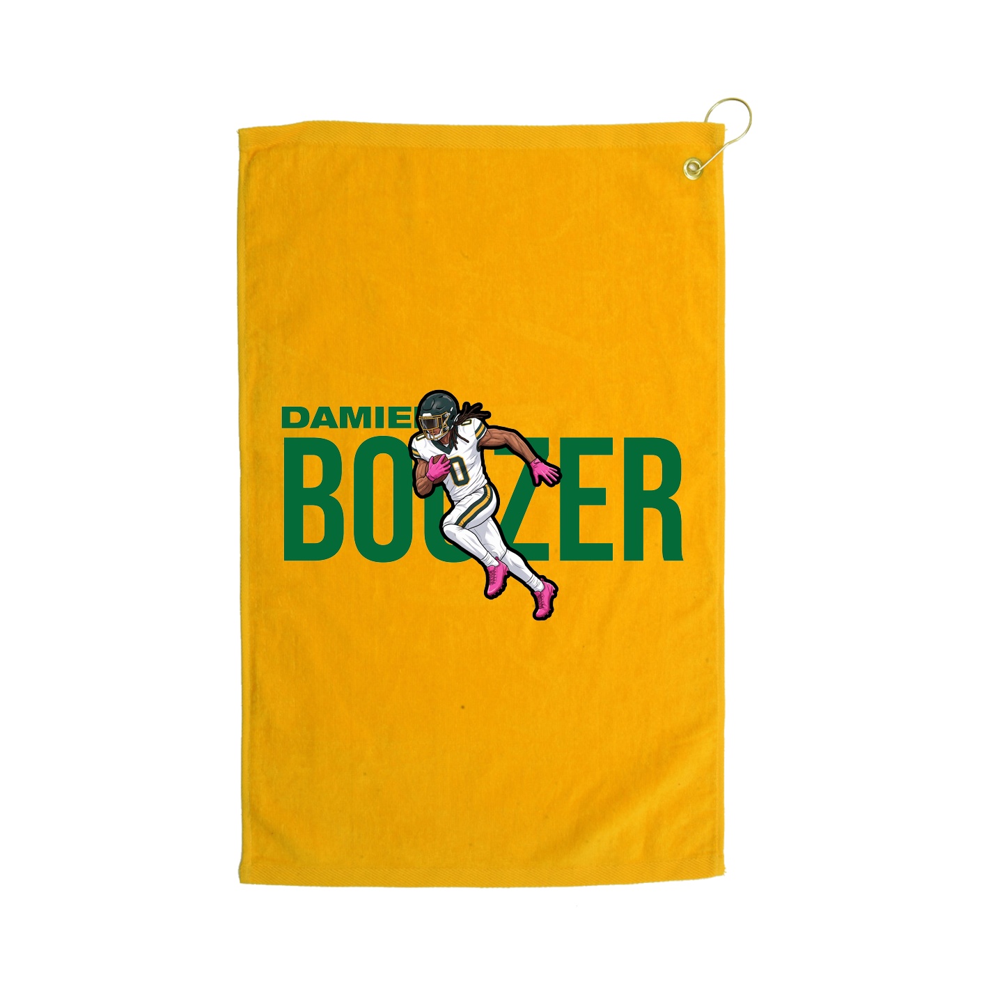 Golf Towel — Player Name in Gold