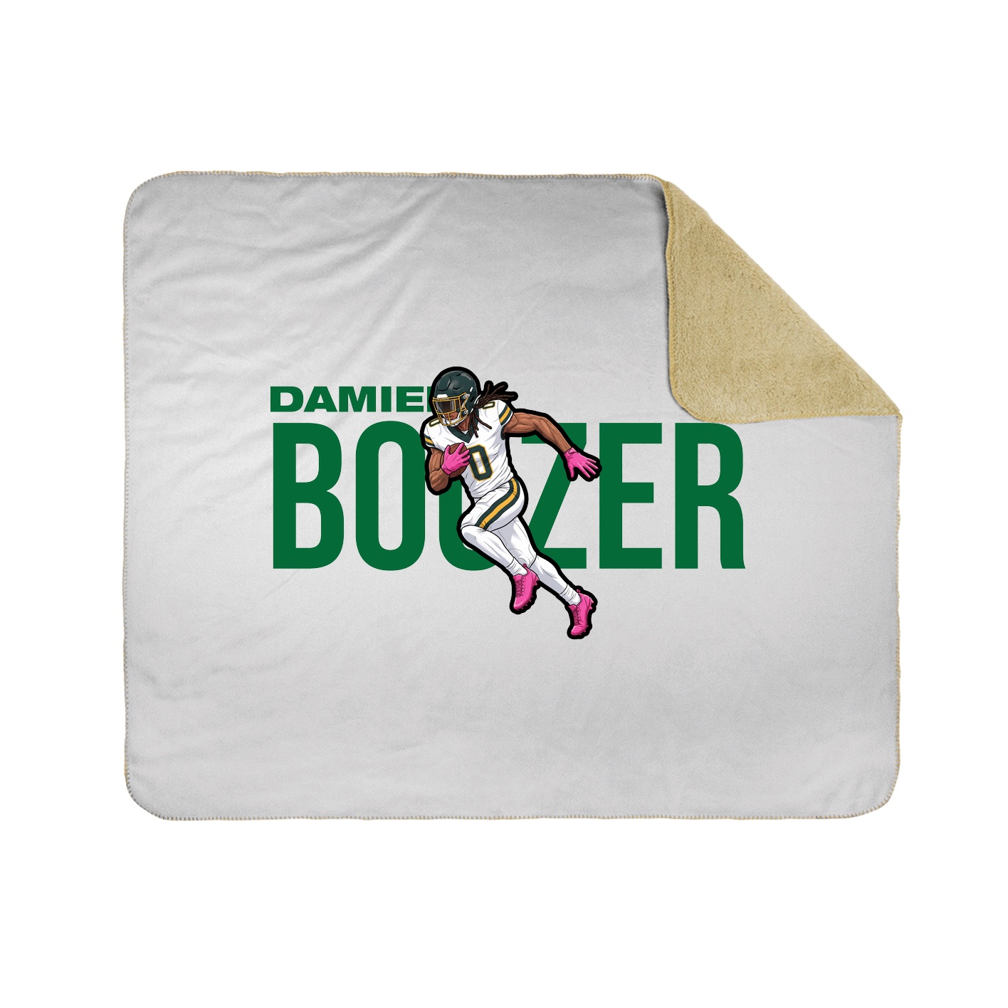 Throw Blanket — Player Name in White
