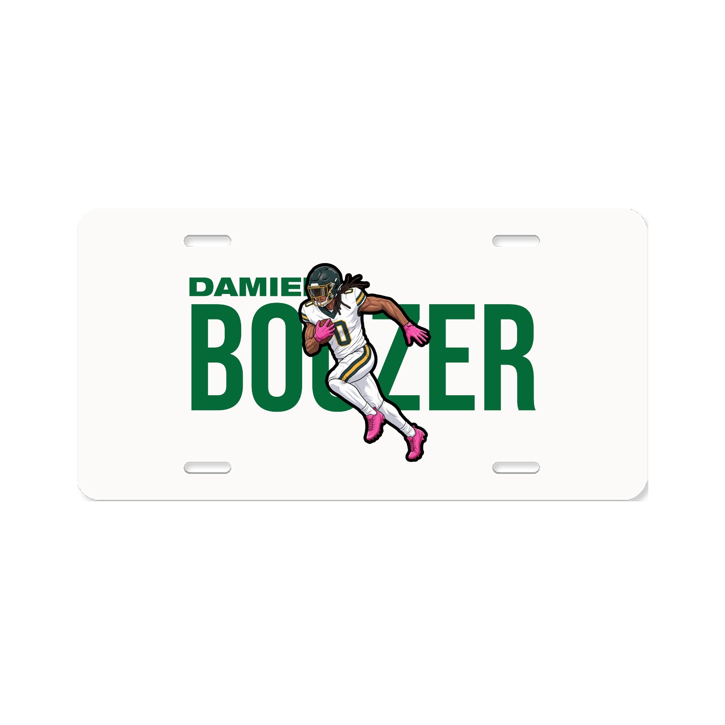 License Plate — Player Name in Classic