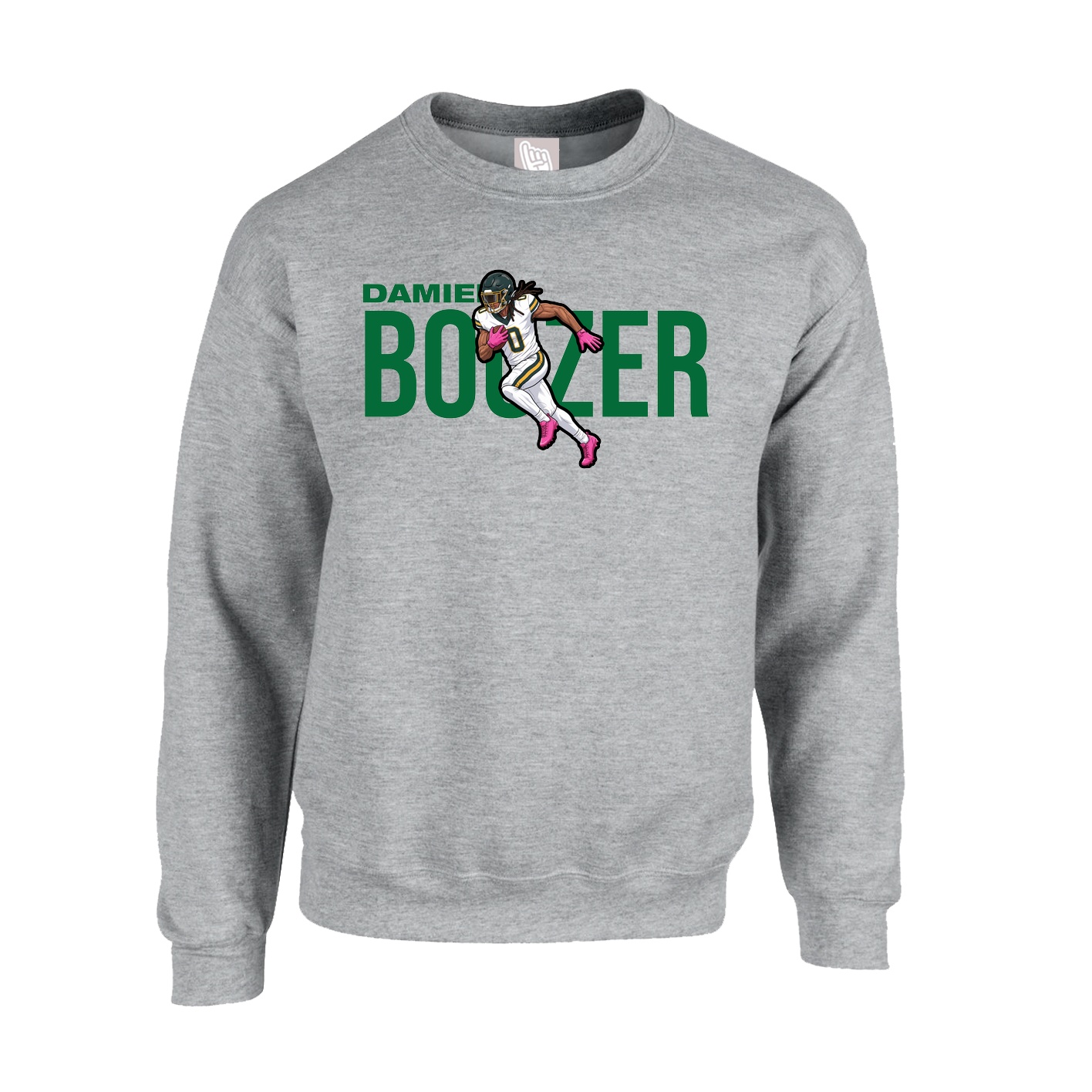 Fleece Crew — Player Name in Grey