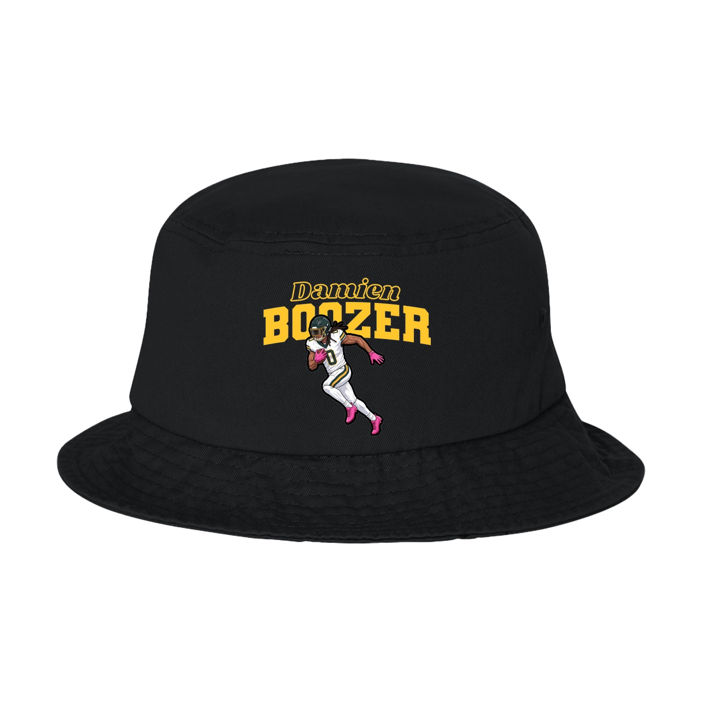 Bucket Cap — Name Arch in Black