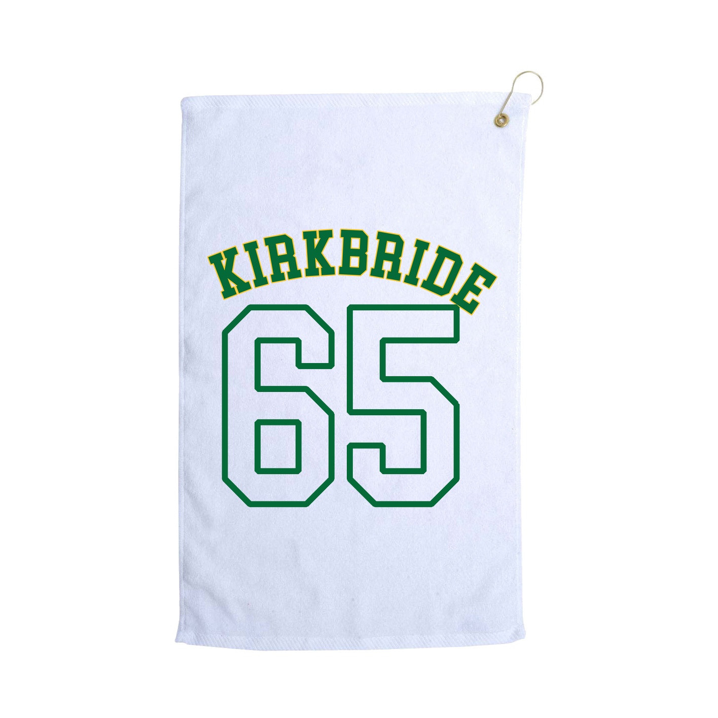 Golf Towel — Shirsey Arch in White