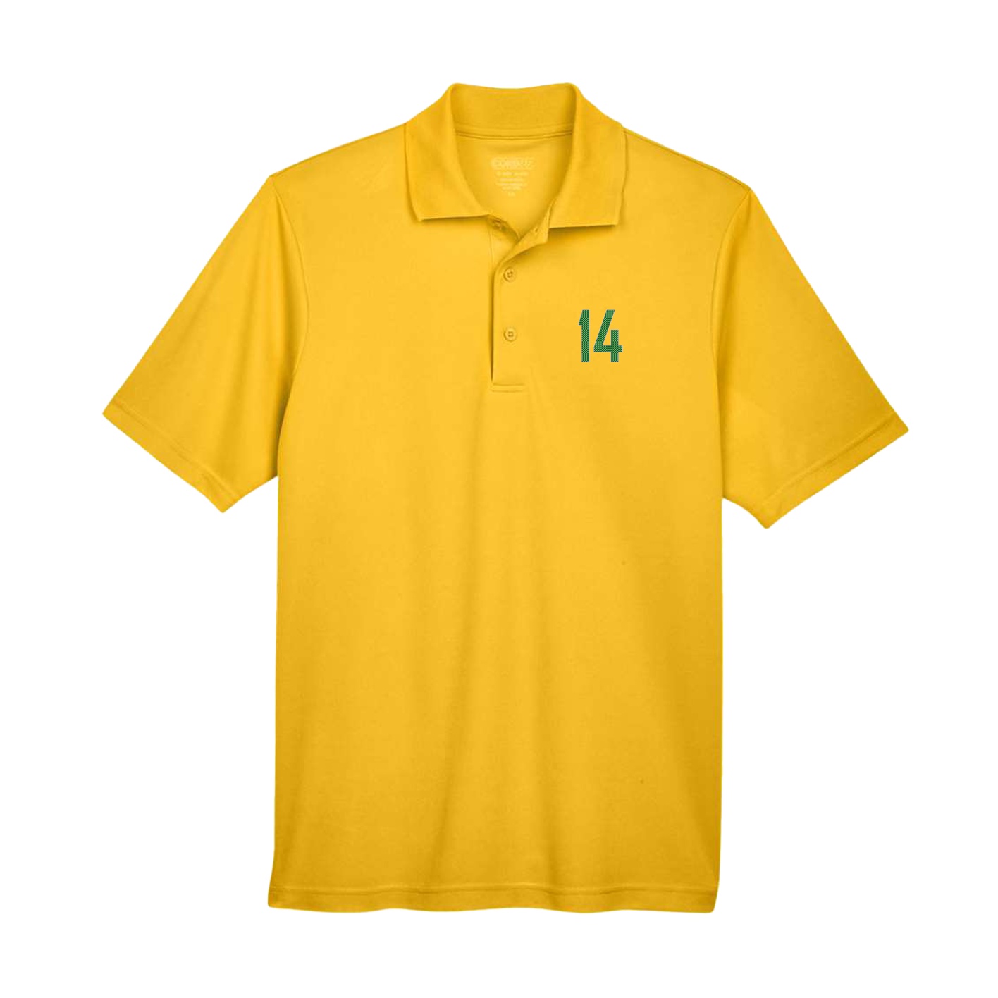 Performance Polo — Front Shirsy in Gold