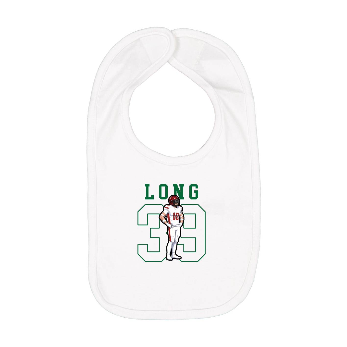 Infant Bib — Shirsey in White