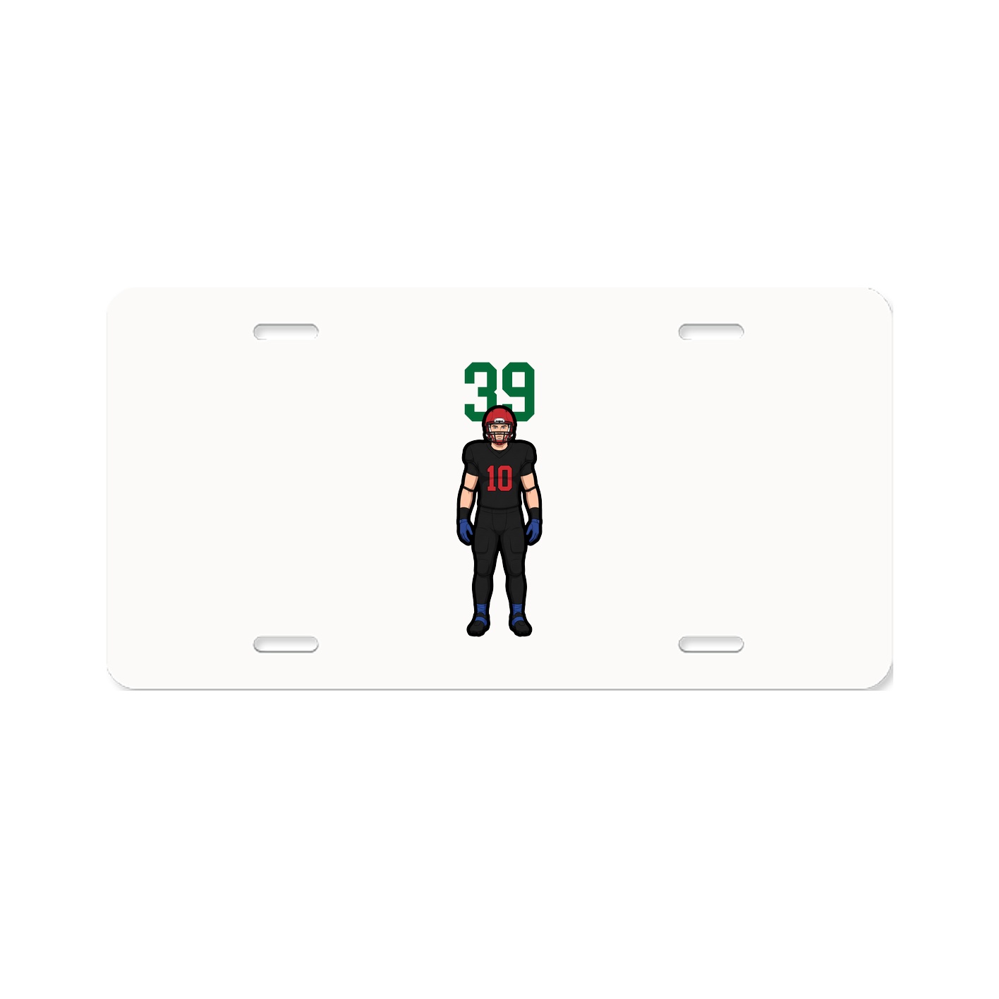 License Plate — Number Top in Classic