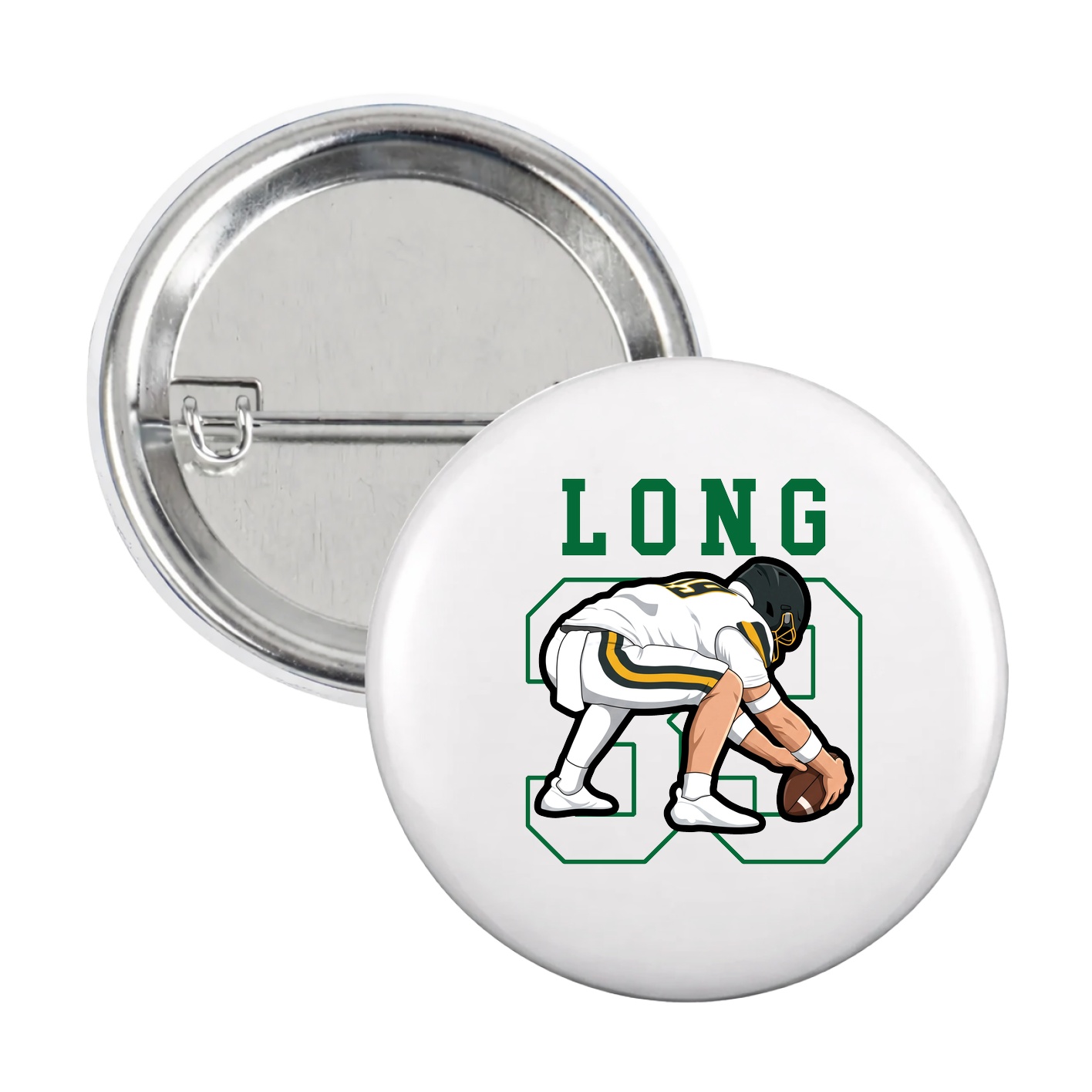 Game Day Button — Shirsey in White