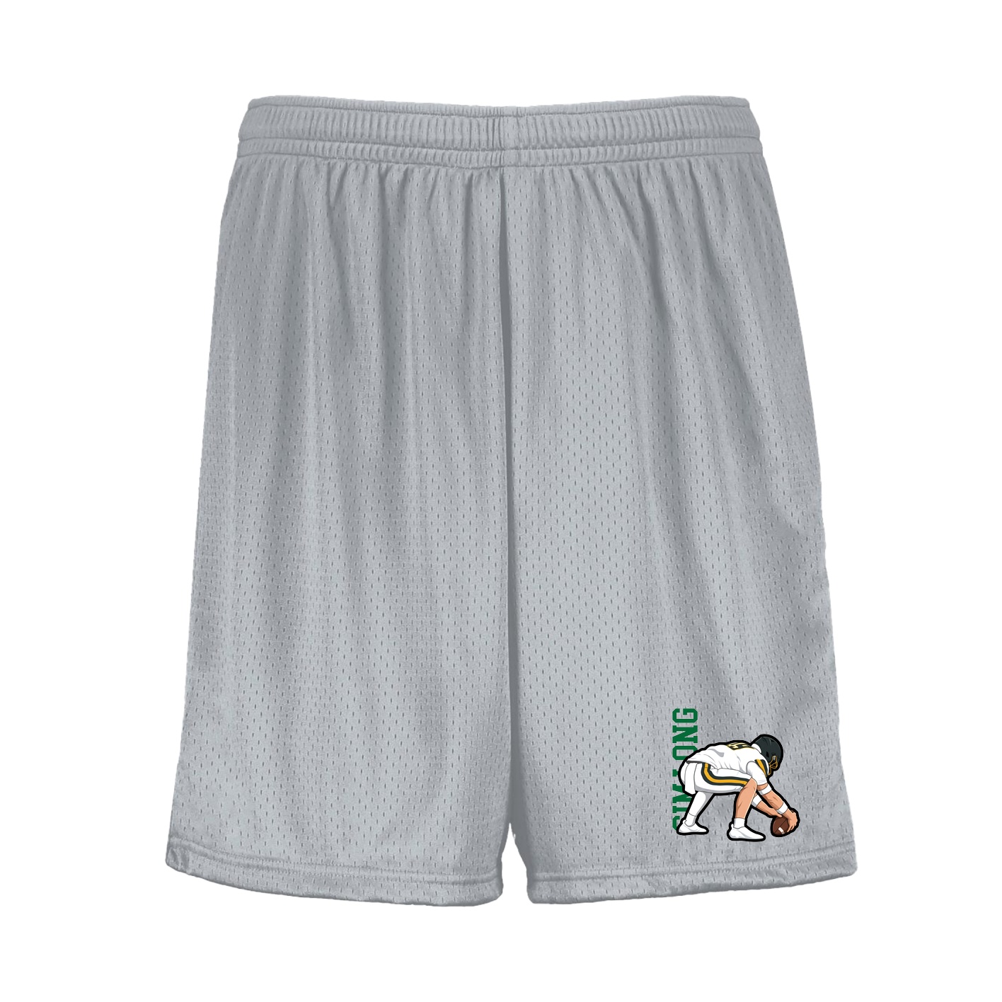 Shorts — Name Vertical in Silver