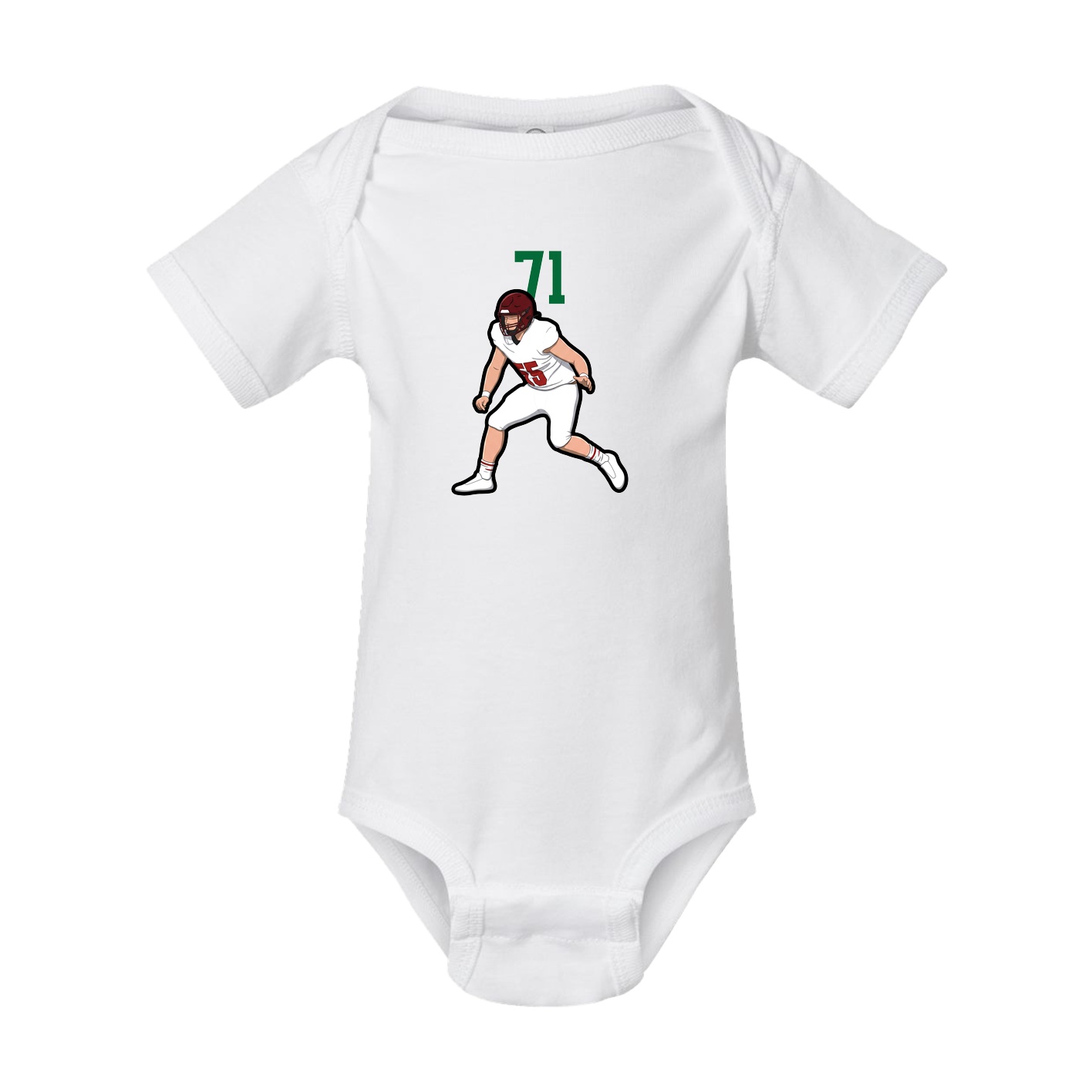 Baby Onesie — Number Top in White