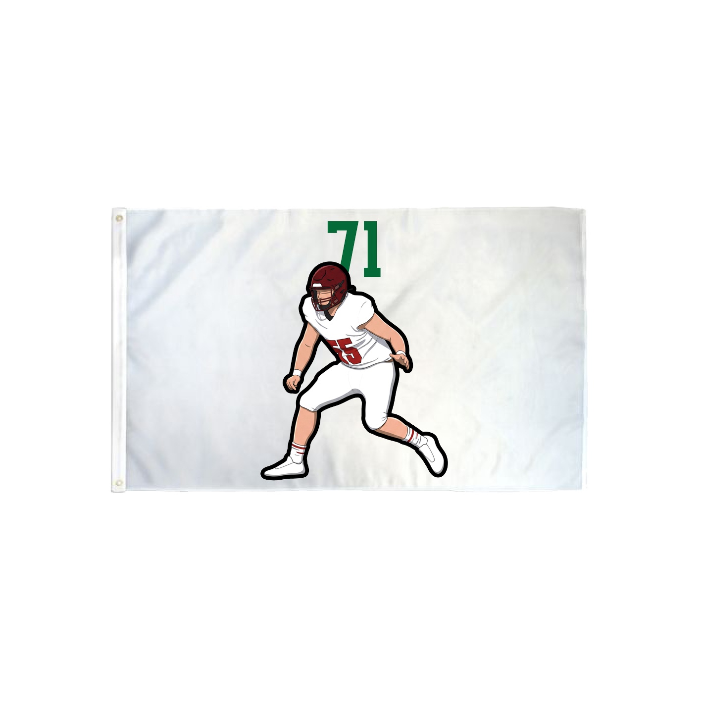 3x5 Flag — Number Top in Classic