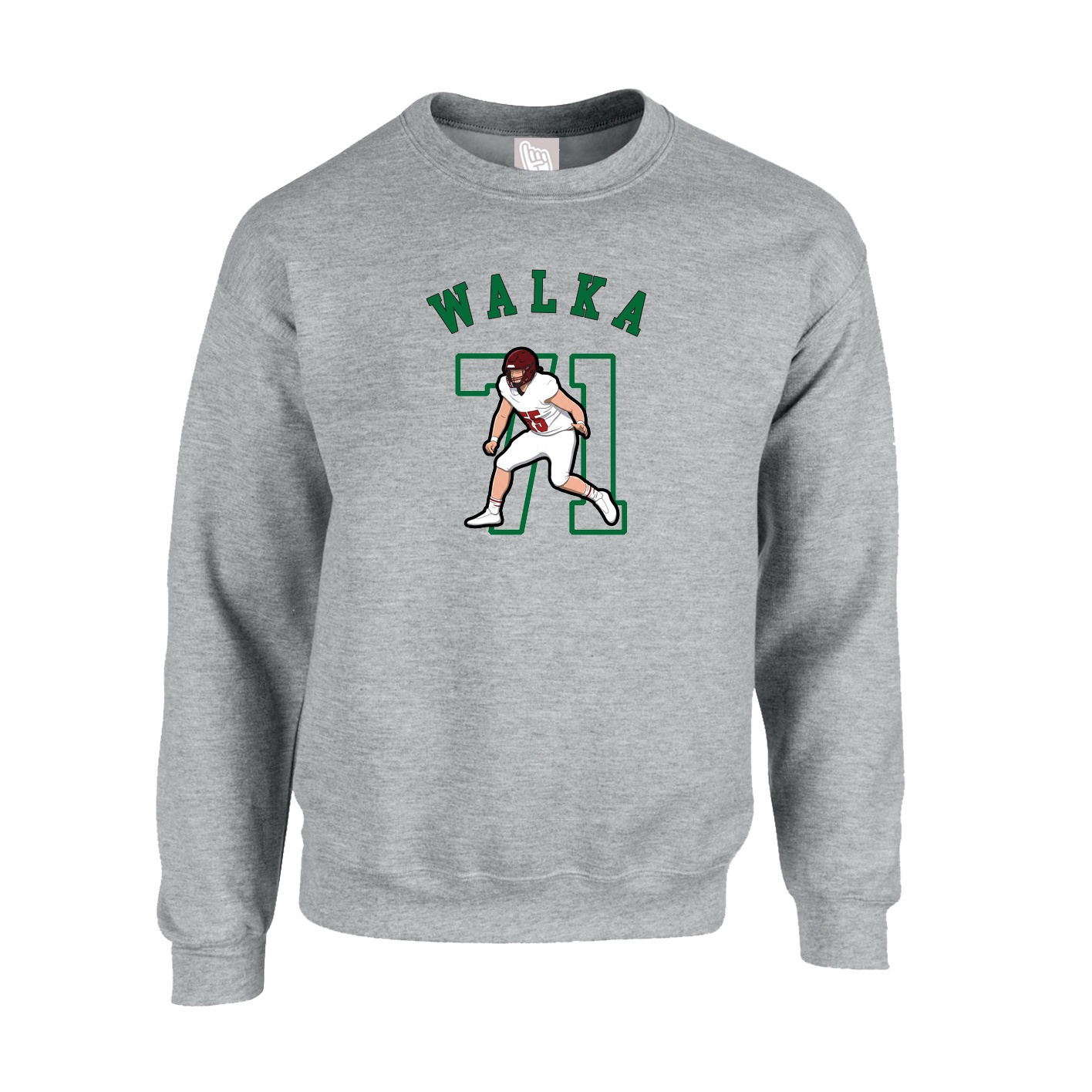 Fleece Crew — Shirsey Arch in Grey