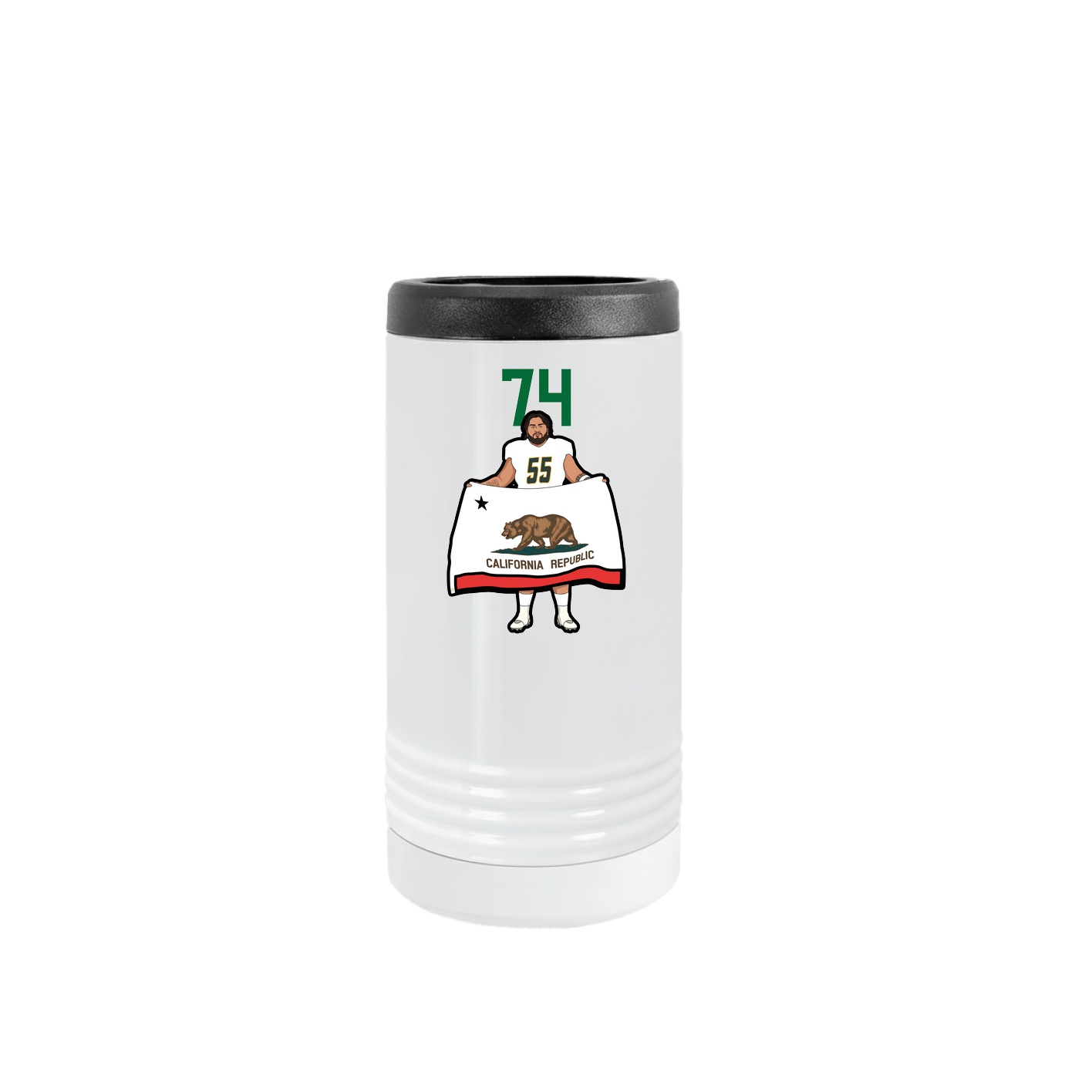 Slim Beverage Holder — Number Top in White
