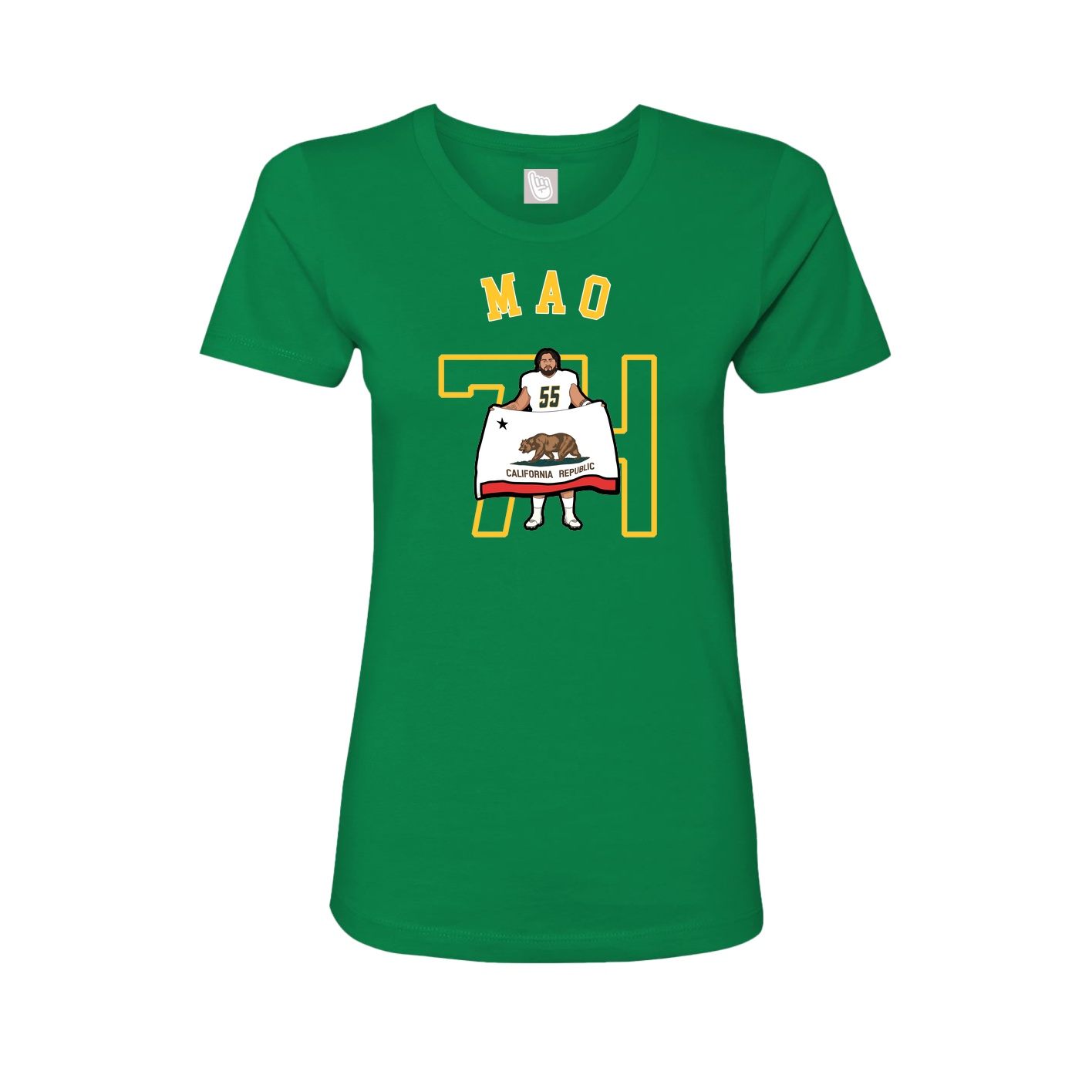 Fitted Women's Tee — Shirsey Arch in Green