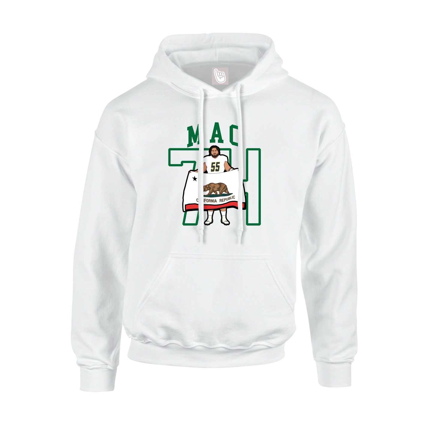 Hoodie — Shirsey in White