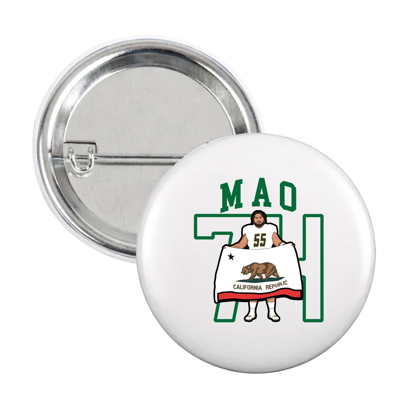 Game Day Button — Shirsey in White