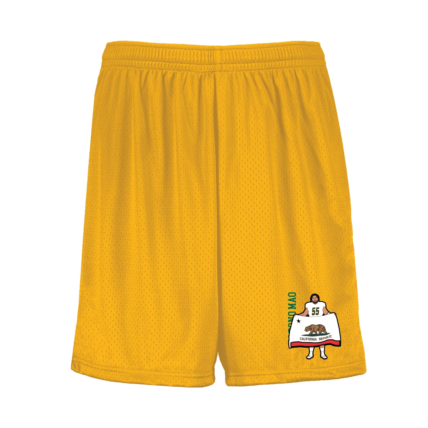 Shorts — Name Vertical in Gold