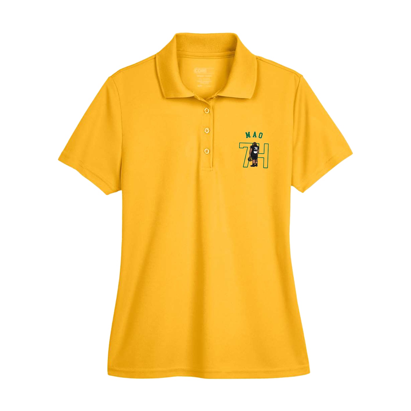 Womens Performance Polo — Shirsey Arch in Gold