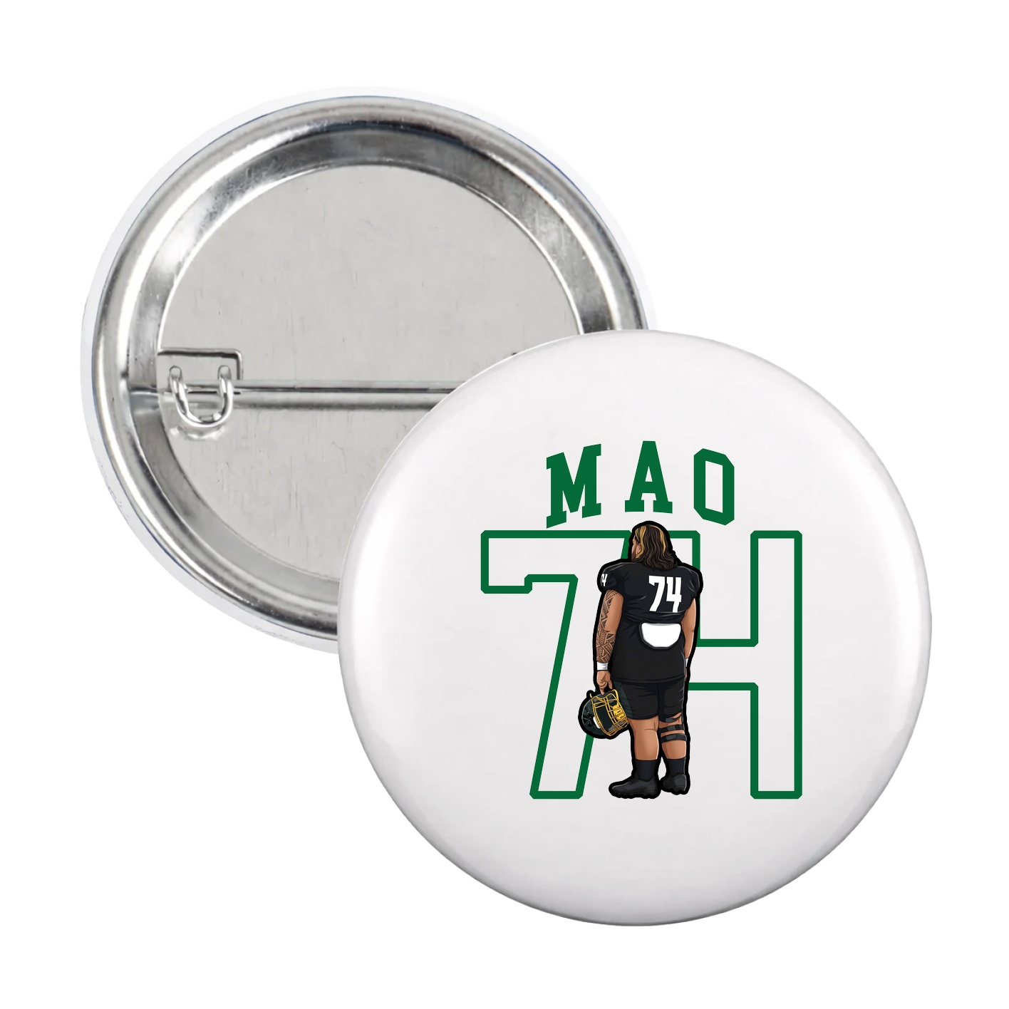 Game Day Button — Shirsey in White