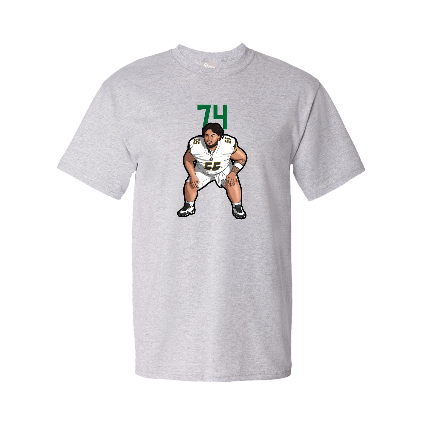 Tee — Number Top in Grey