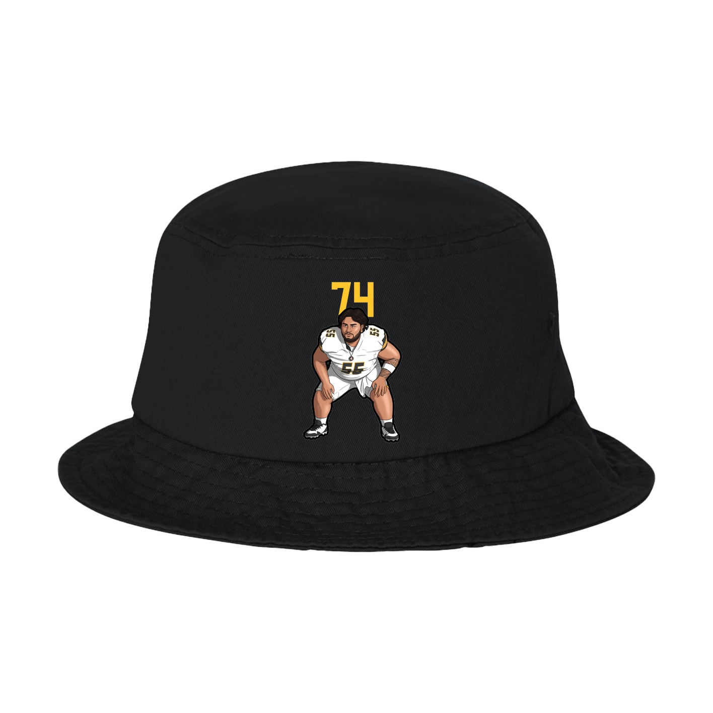 Bucket Cap — Number Top in Black