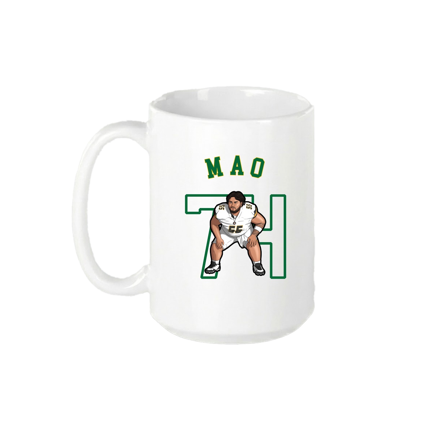 15oz Coffee Mug — Shirsey Arch in White