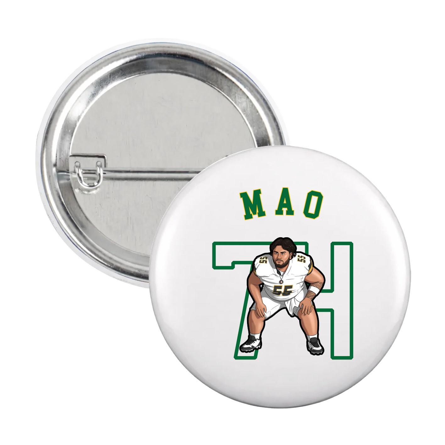 Game Day Button — Shirsey Arch in White