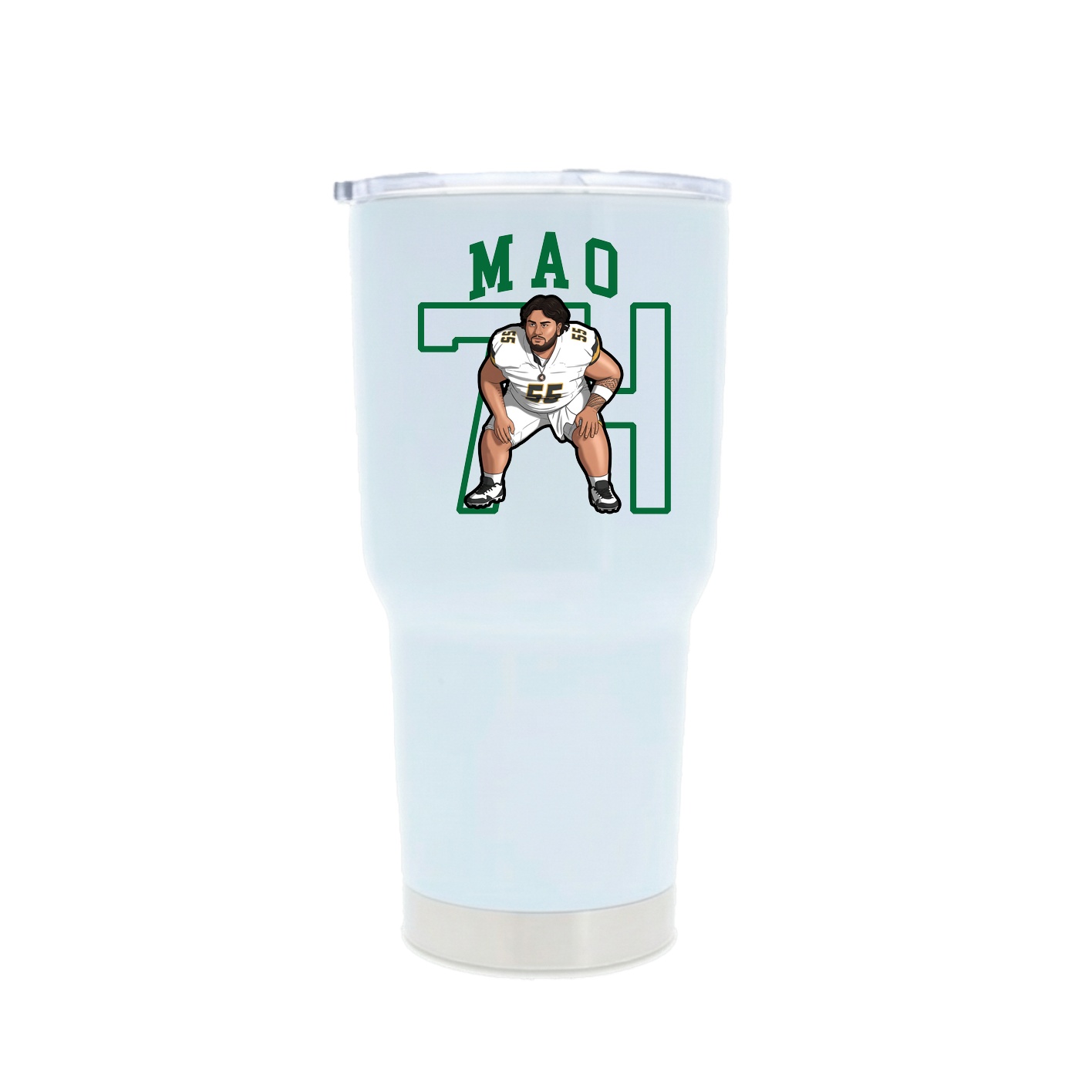 30oz Stainless Steel Tumbler — Shirsey in White