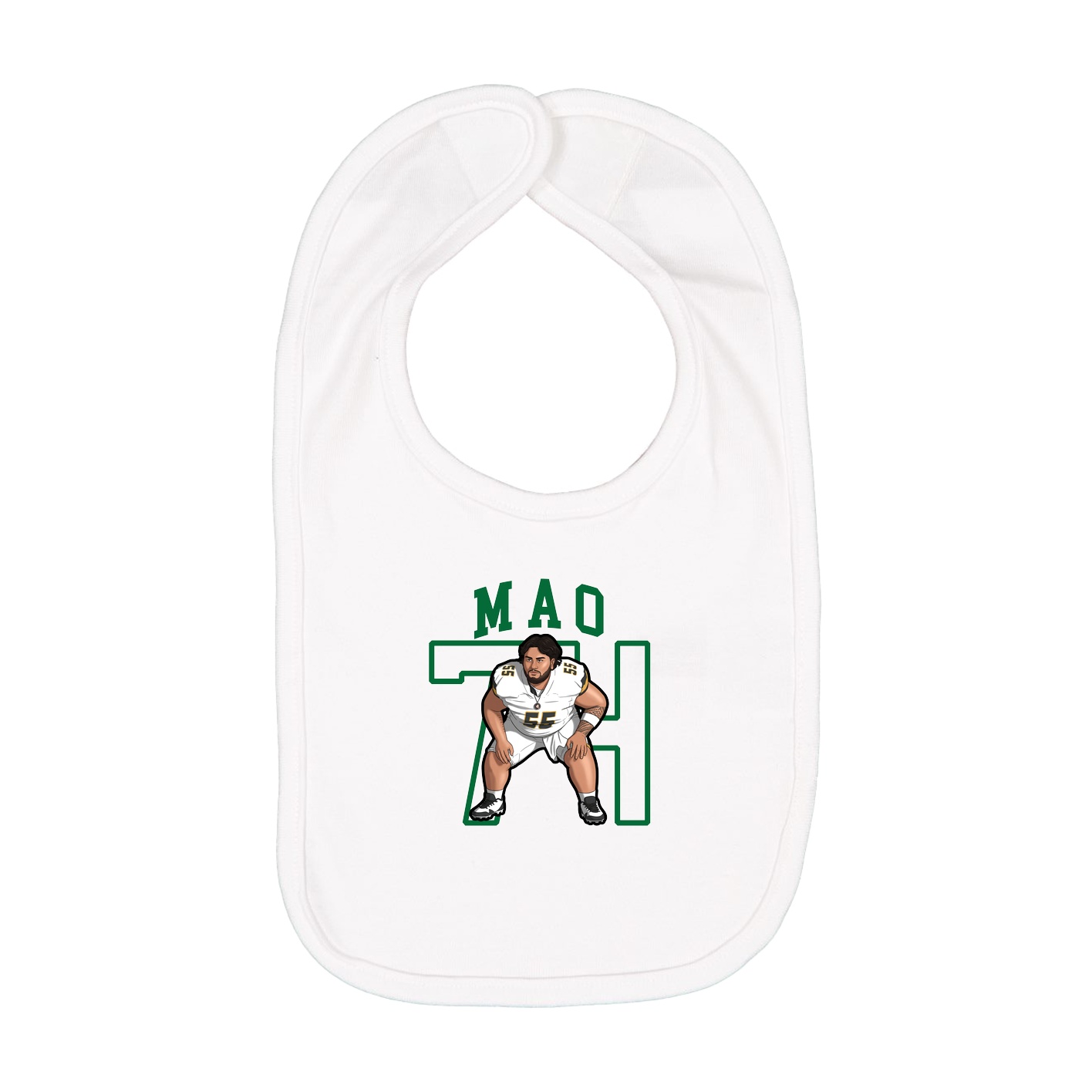 Infant Bib — Shirsey in White
