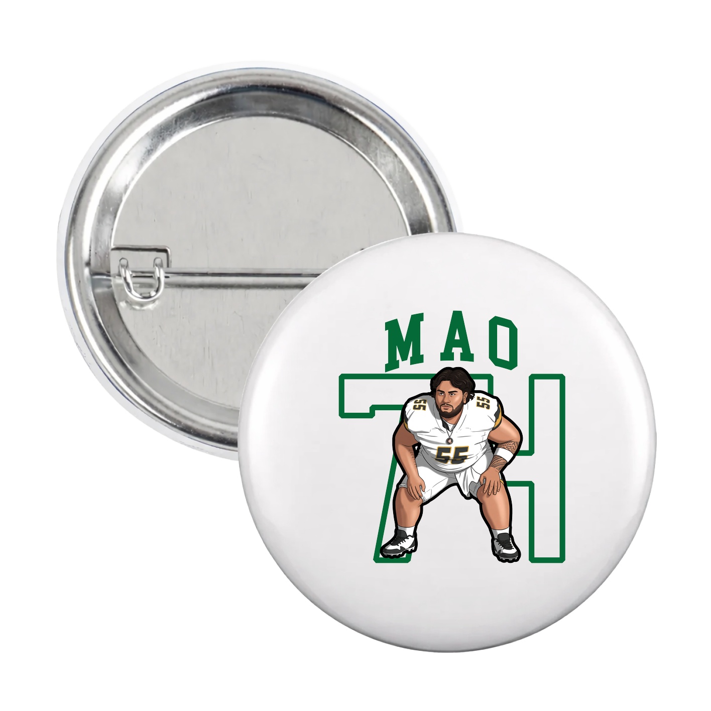 Game Day Button — Shirsey in White