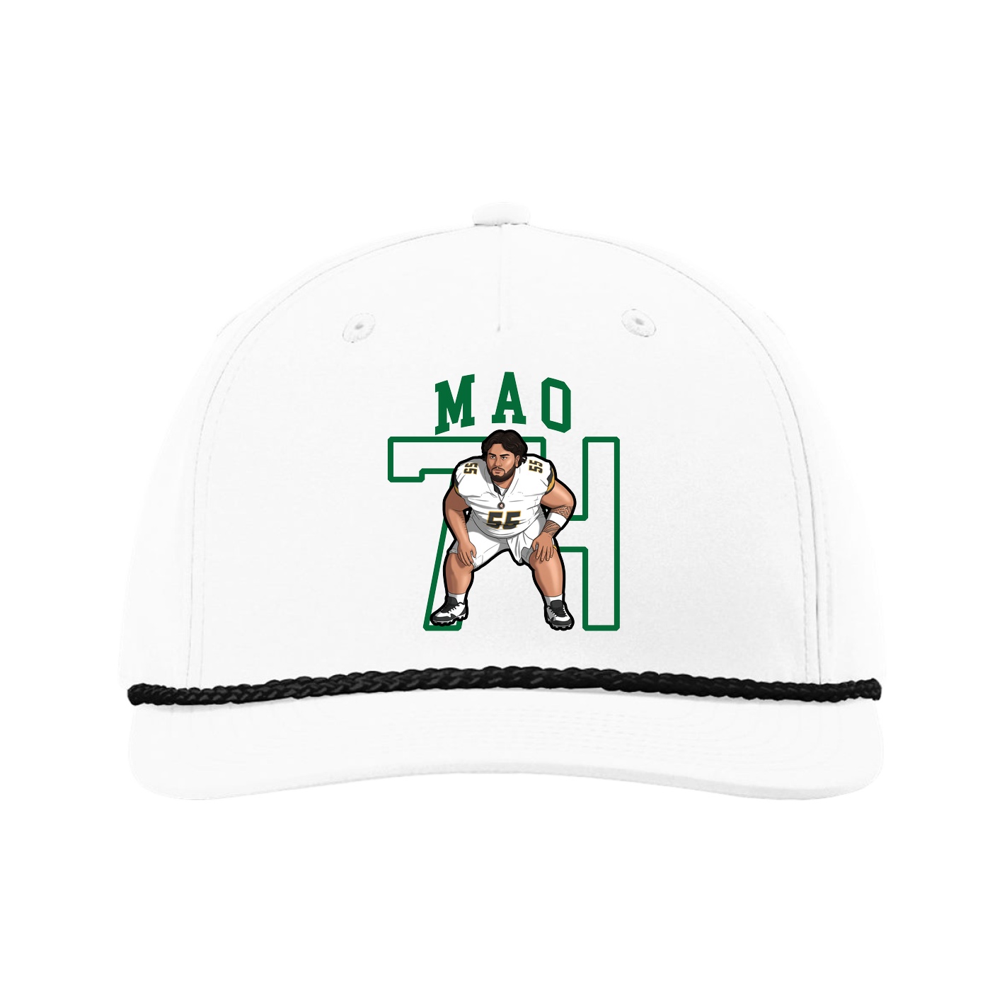 Five-Panel Classic Rope Cap — Shirsey in White