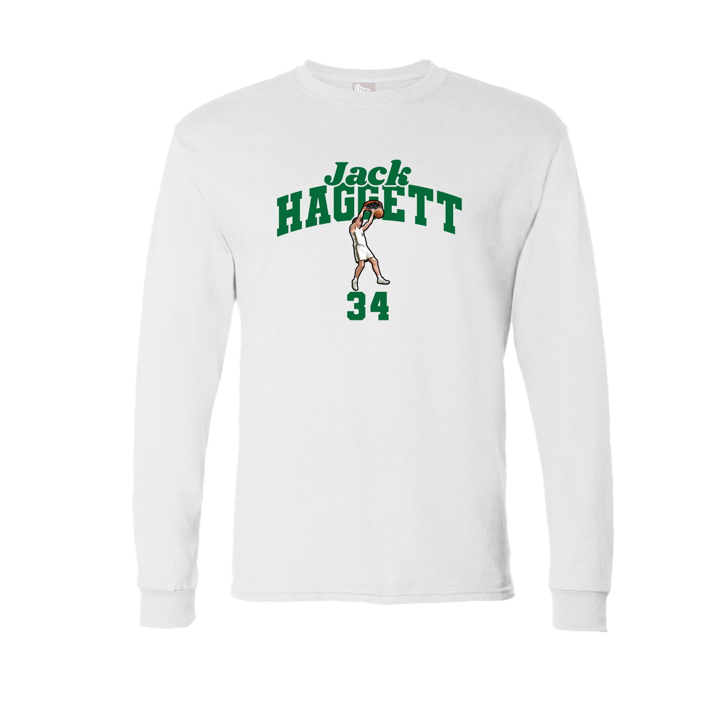Long Sleeve Tee — Signature Arch in White