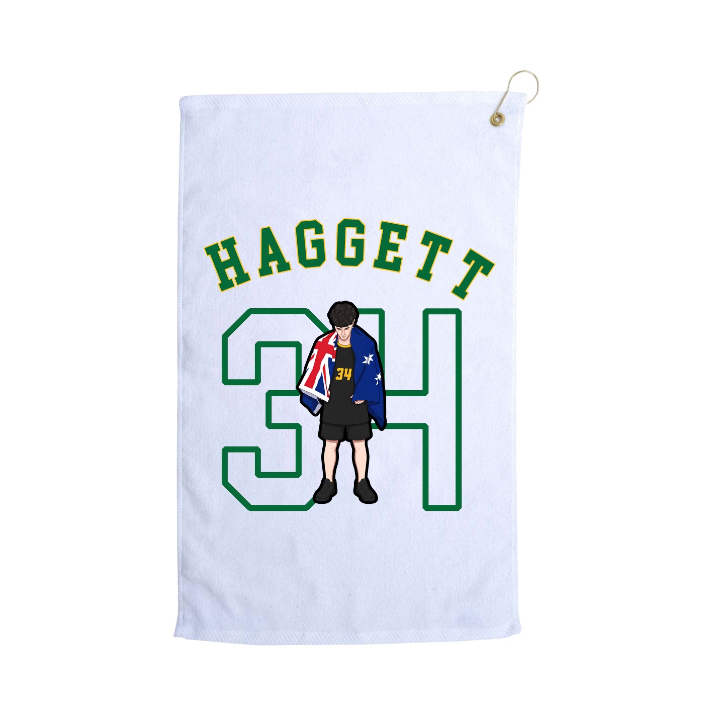 Golf Towel — Shirsey Arch in White