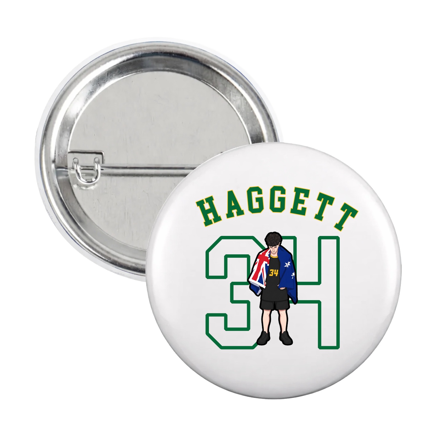 Game Day Button — Shirsey Arch in White