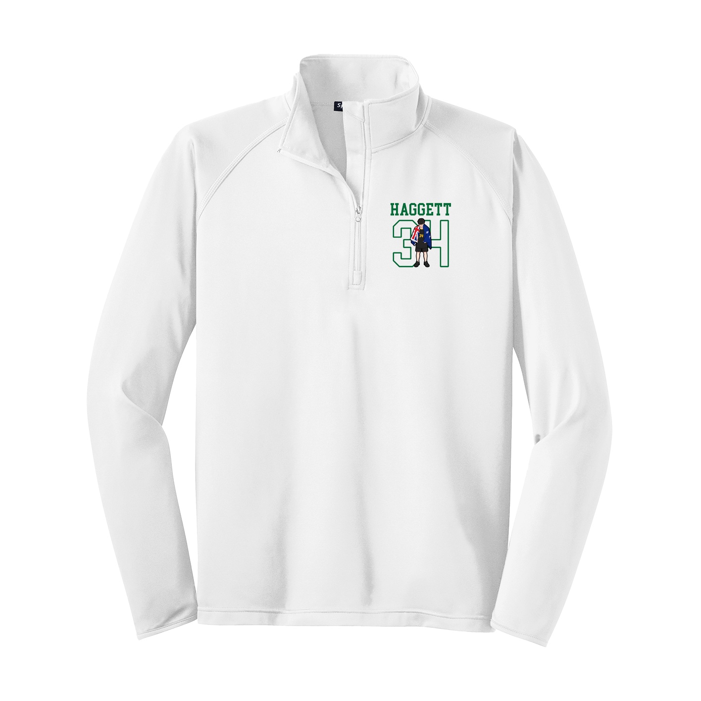 Q-Zip Pullover — Shirsey in White