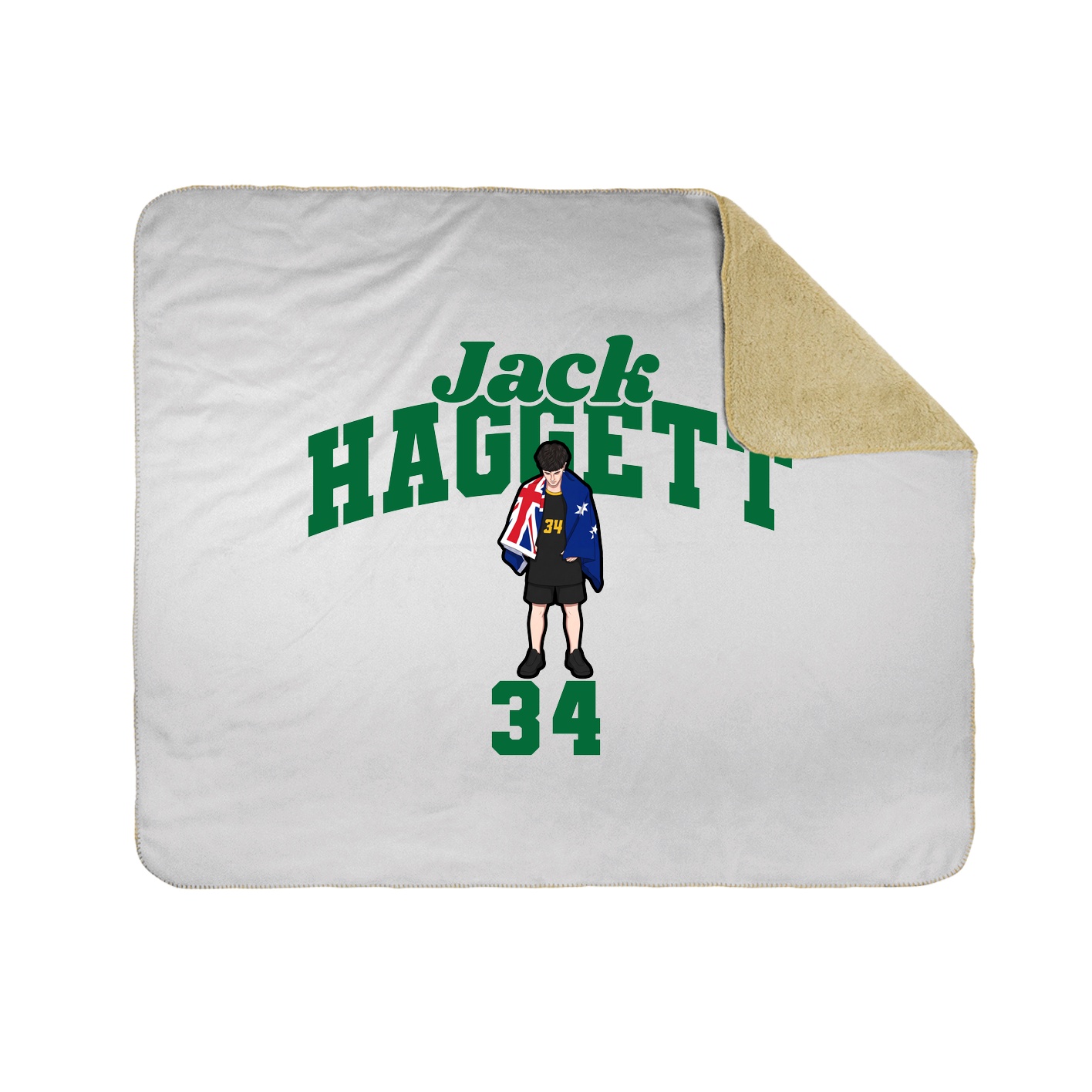 Throw Blanket — Signature Arch in White