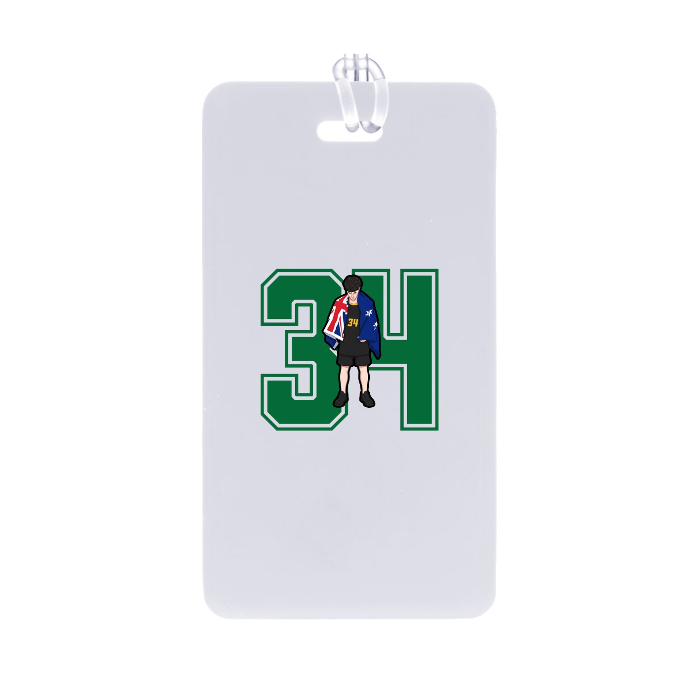 Bag Tag — Number in Classic