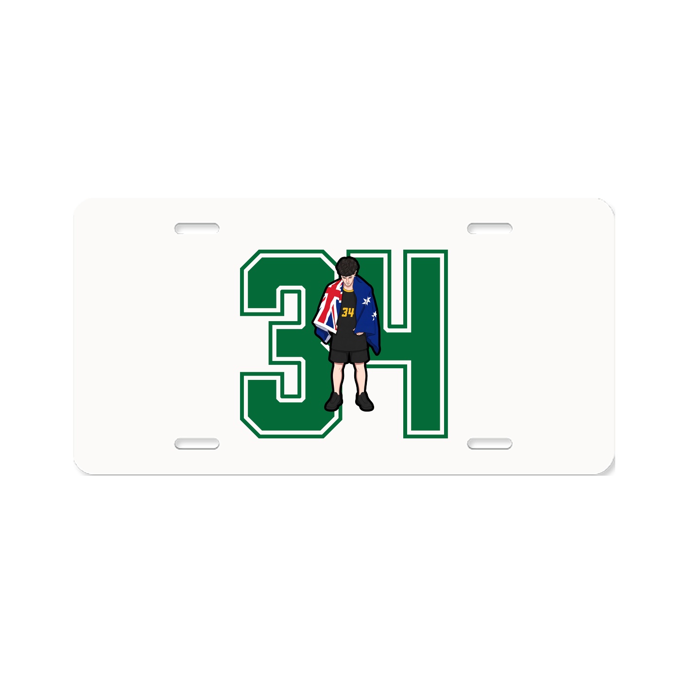 License Plate — Number in Classic